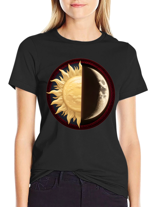 Sun and Moon Graphic Tee - Celestial Balance