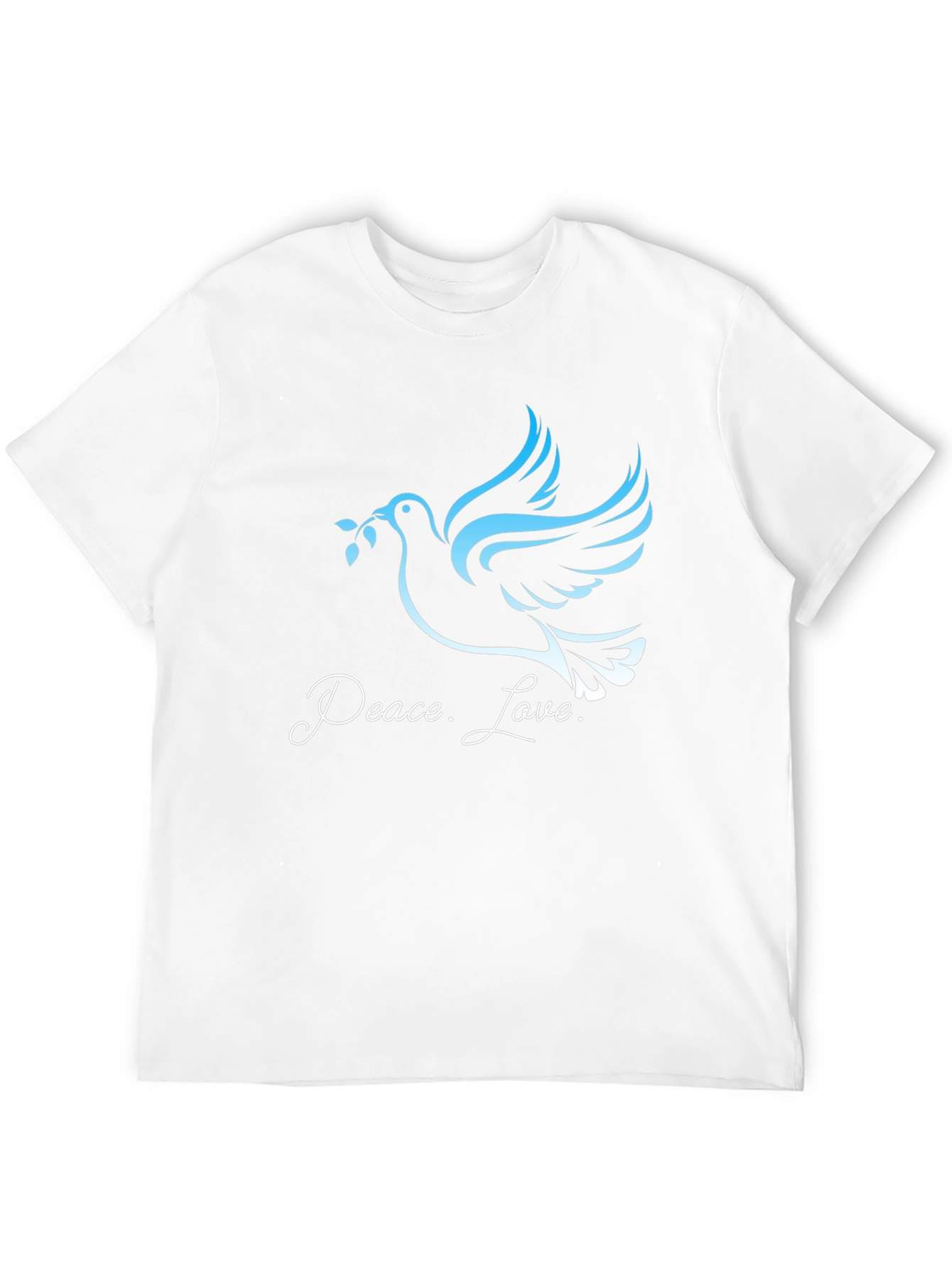 Peace and Love Dove Graphic Tee - Black