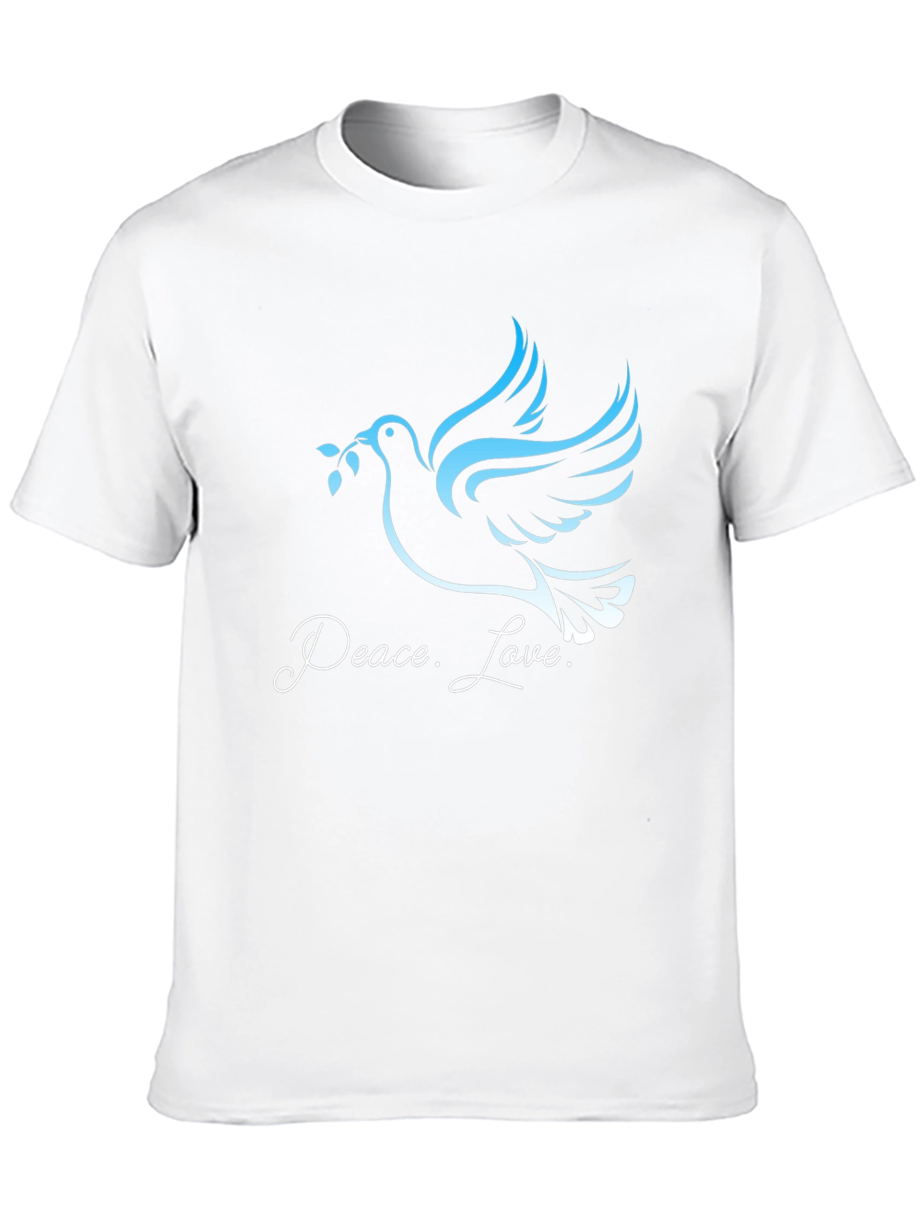 Peace and Love Dove Graphic Tee - Black