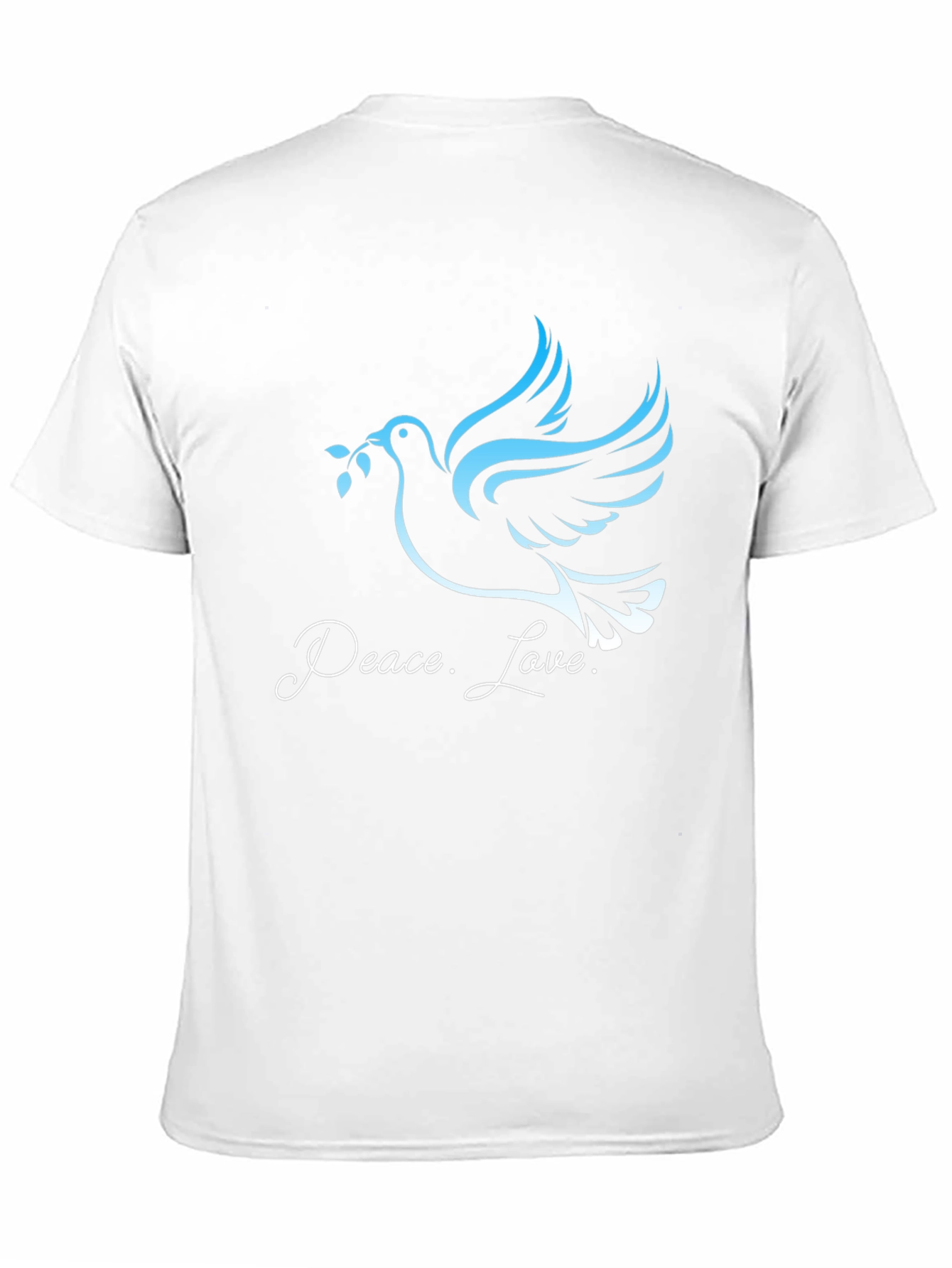 Peace and Love Dove Graphic Tee - Black