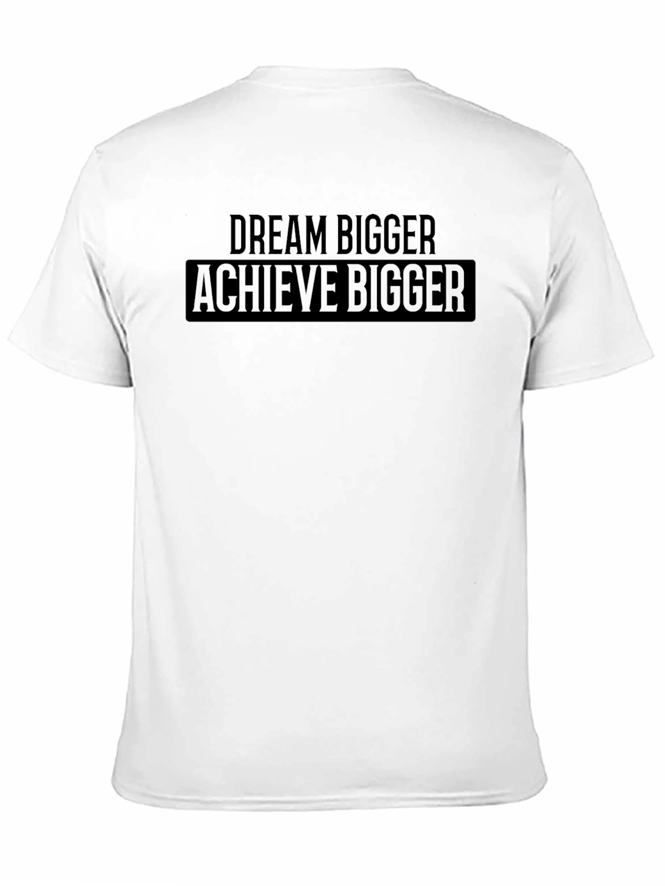 Dream Bigger Achieve Bigger Graphic Tee - Black