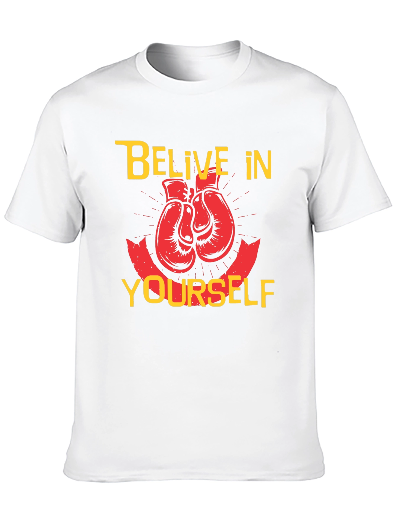 Believe in Yourself Boxing Gloves T-Shirt