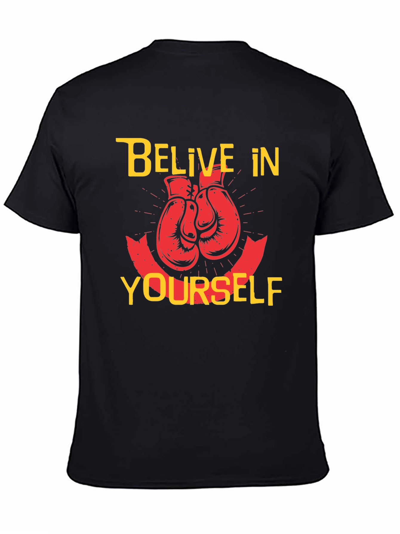 Believe in Yourself Boxing Gloves T-Shirt