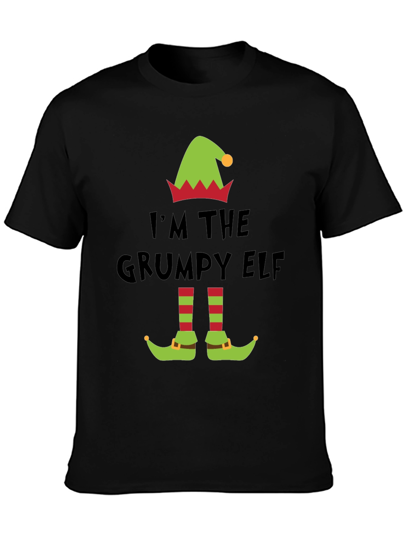 Grumpy Elf T-Shirt - Holiday Humor