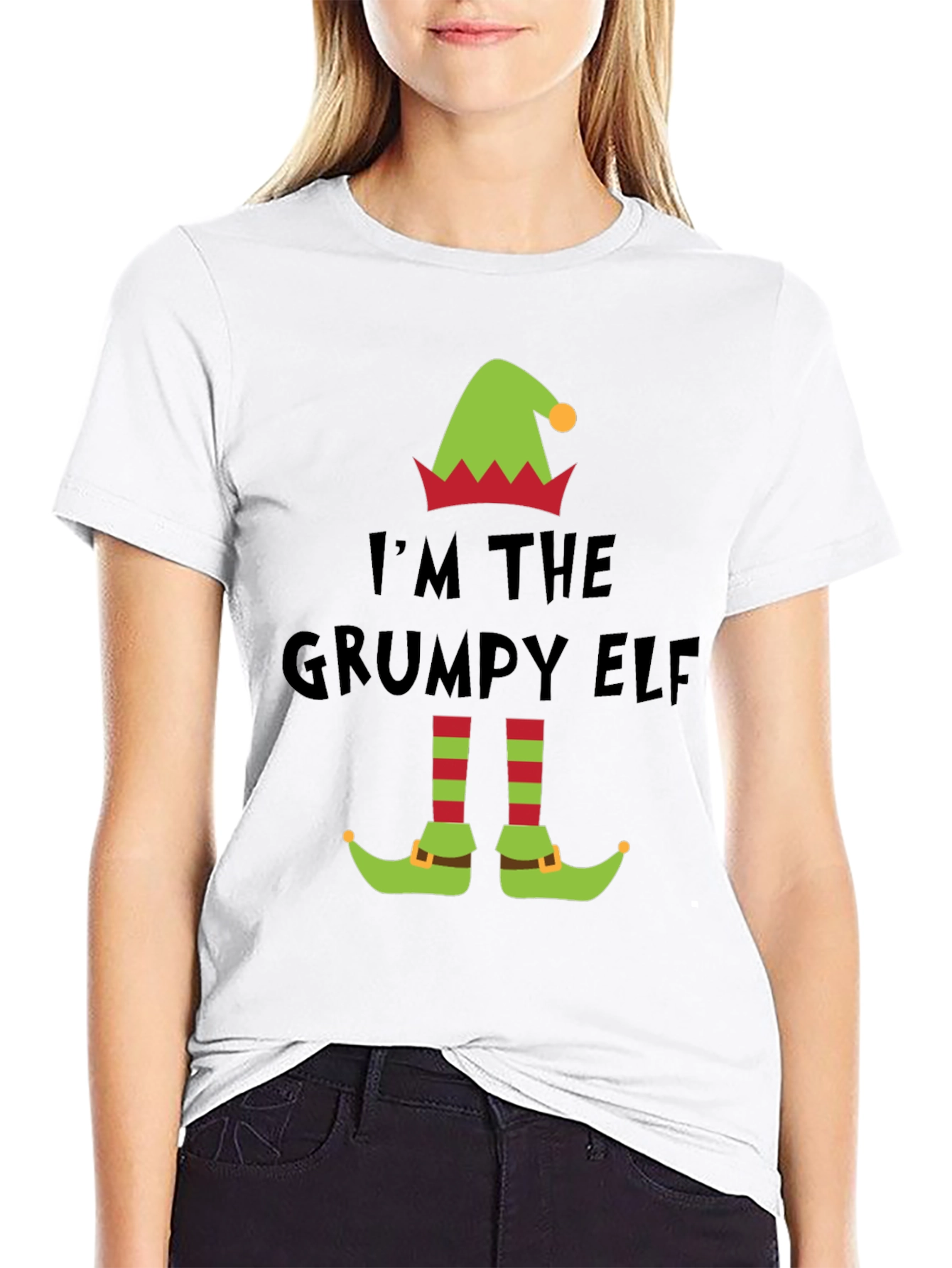 Grumpy Elf T-Shirt - Holiday Humor