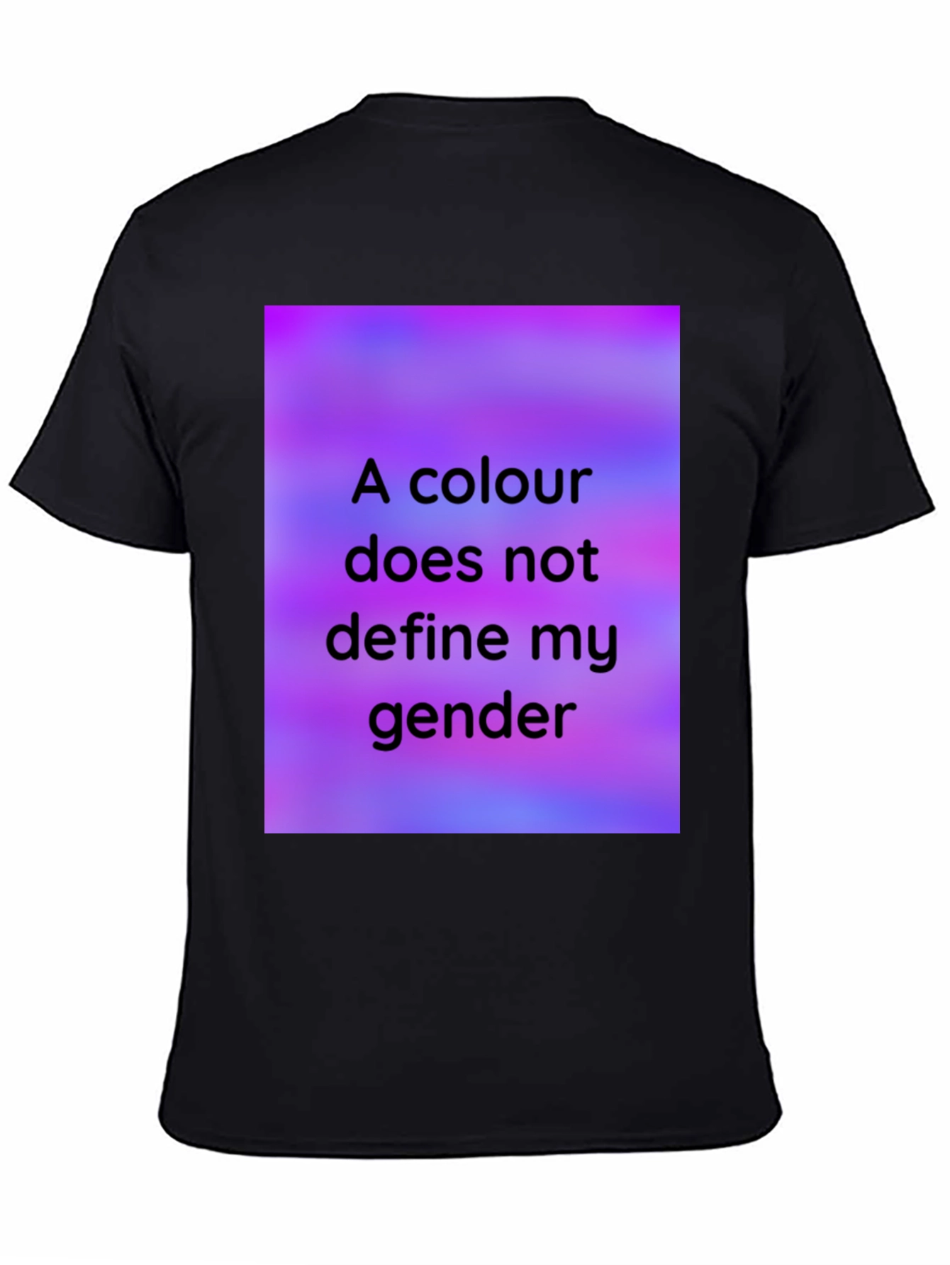 Colour Doesnt Define Gender Black T-Shirt