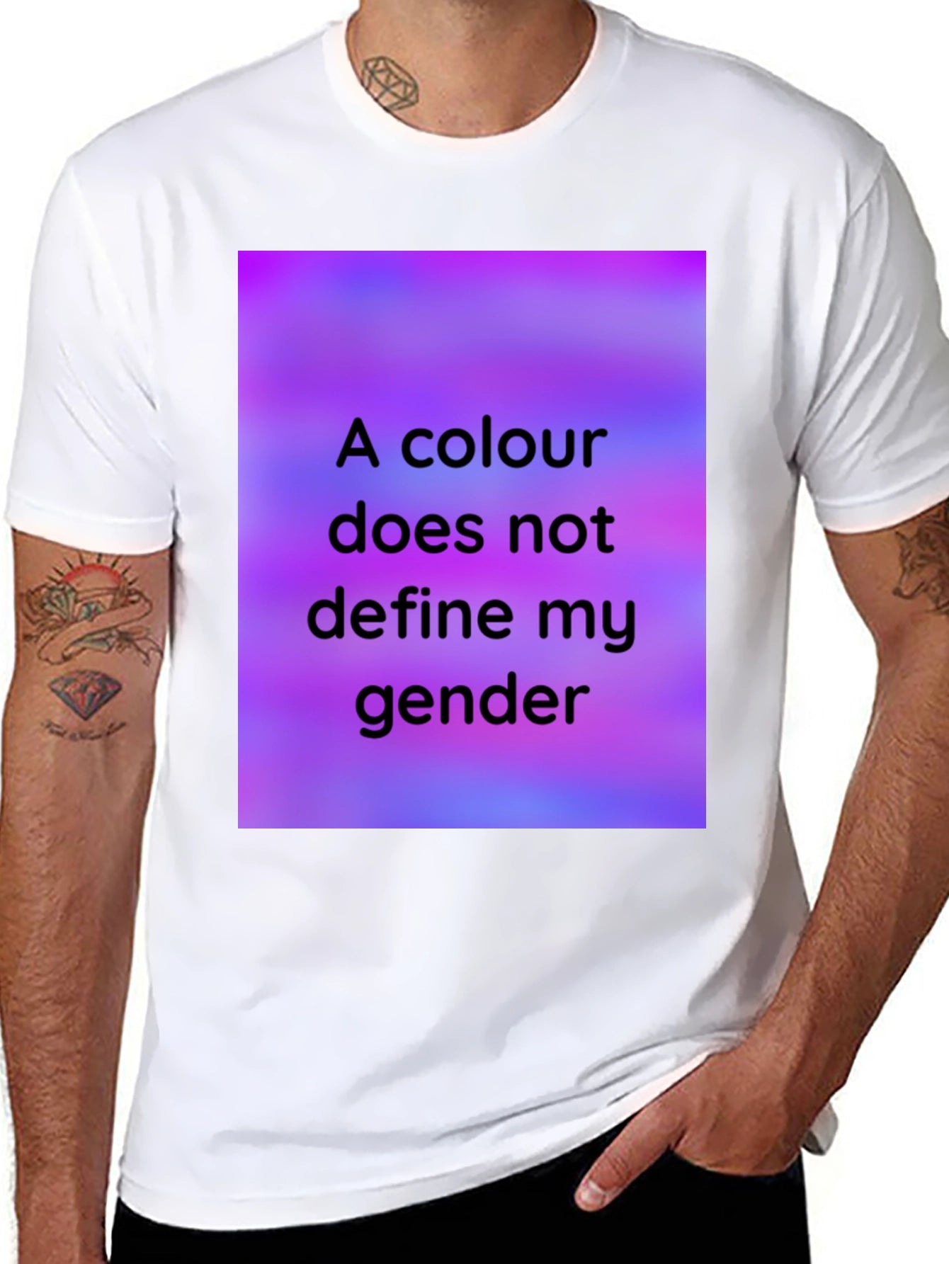 Colour Doesnt Define Gender Black T-Shirt