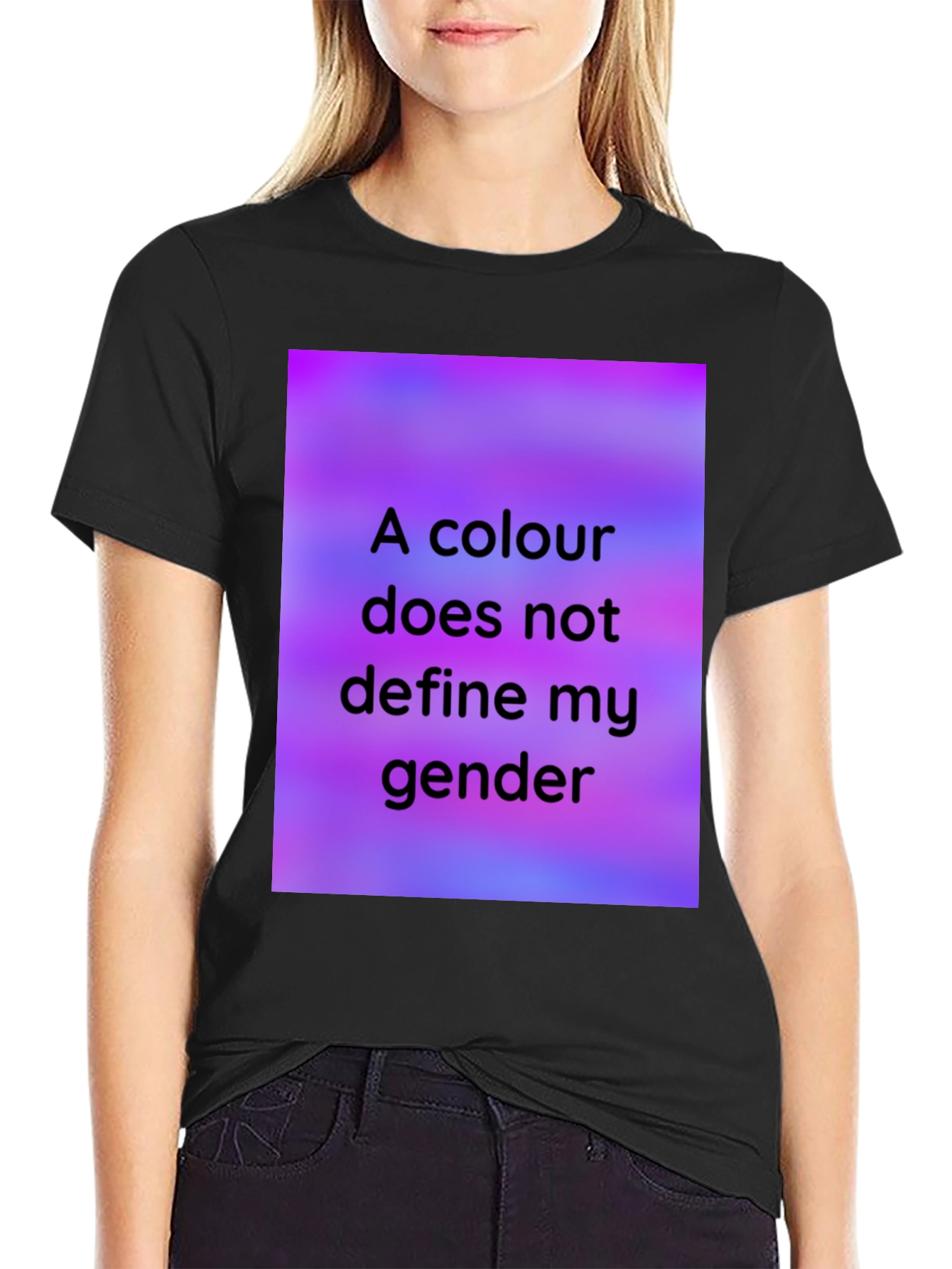 Colour Doesnt Define Gender Black T-Shirt