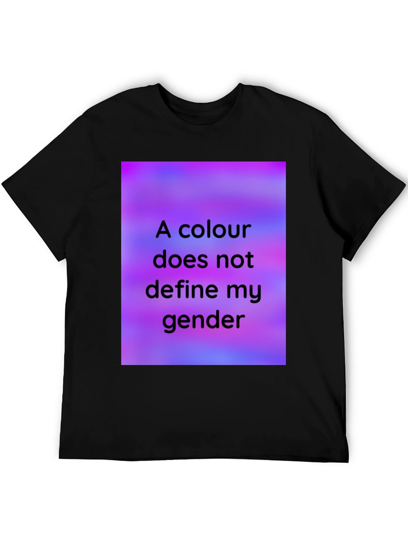 Colour Doesnt Define Gender Black T-Shirt