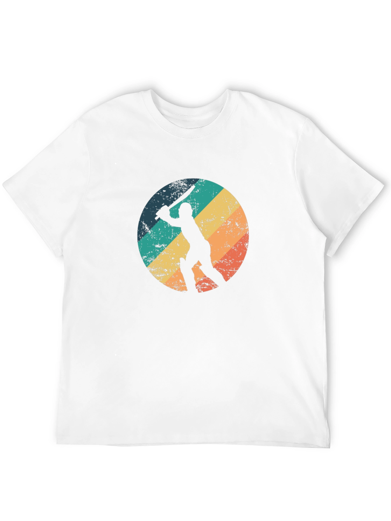 Retro Cricket Player Graphic Tee