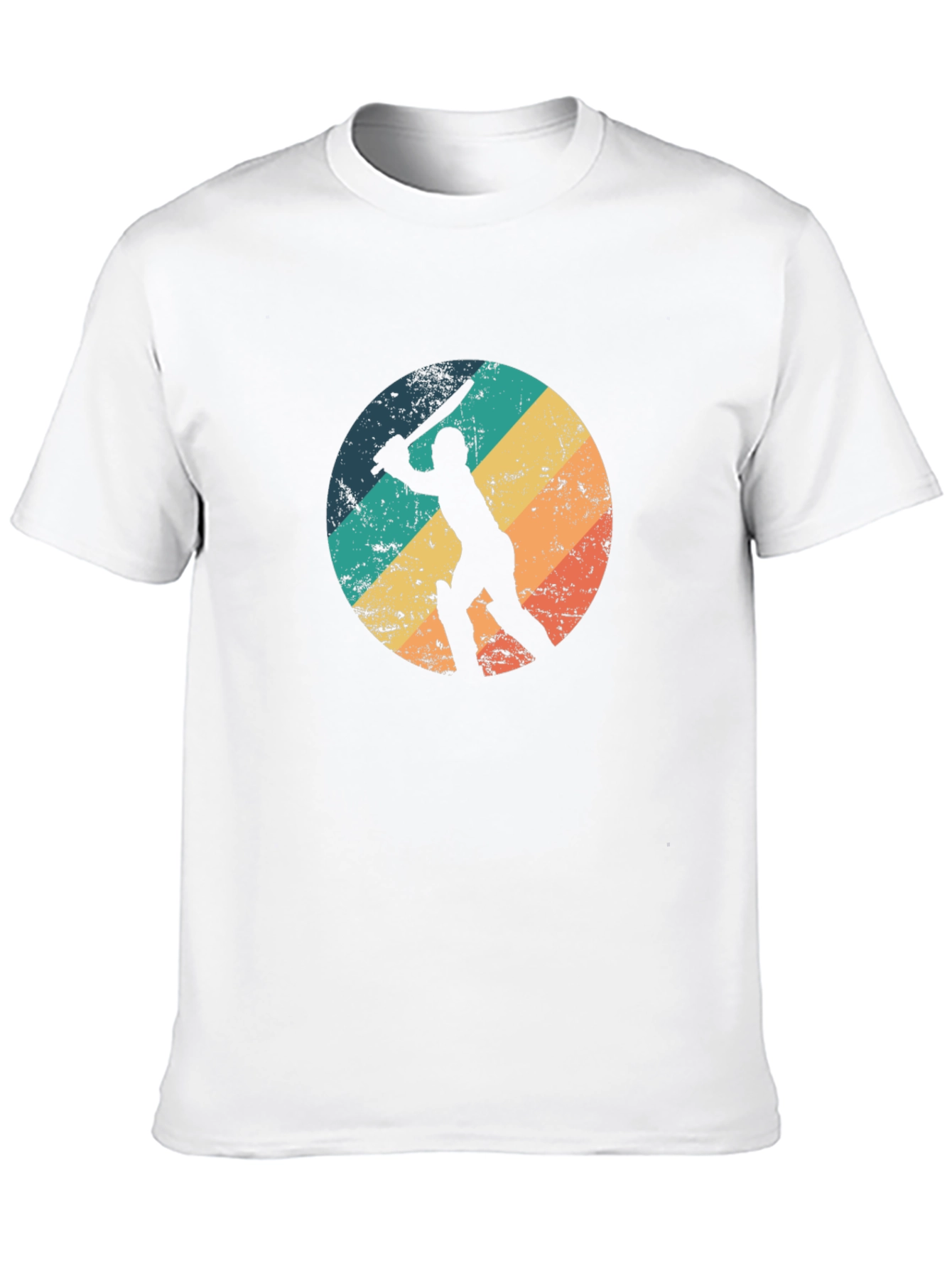 Retro Cricket Player Graphic Tee