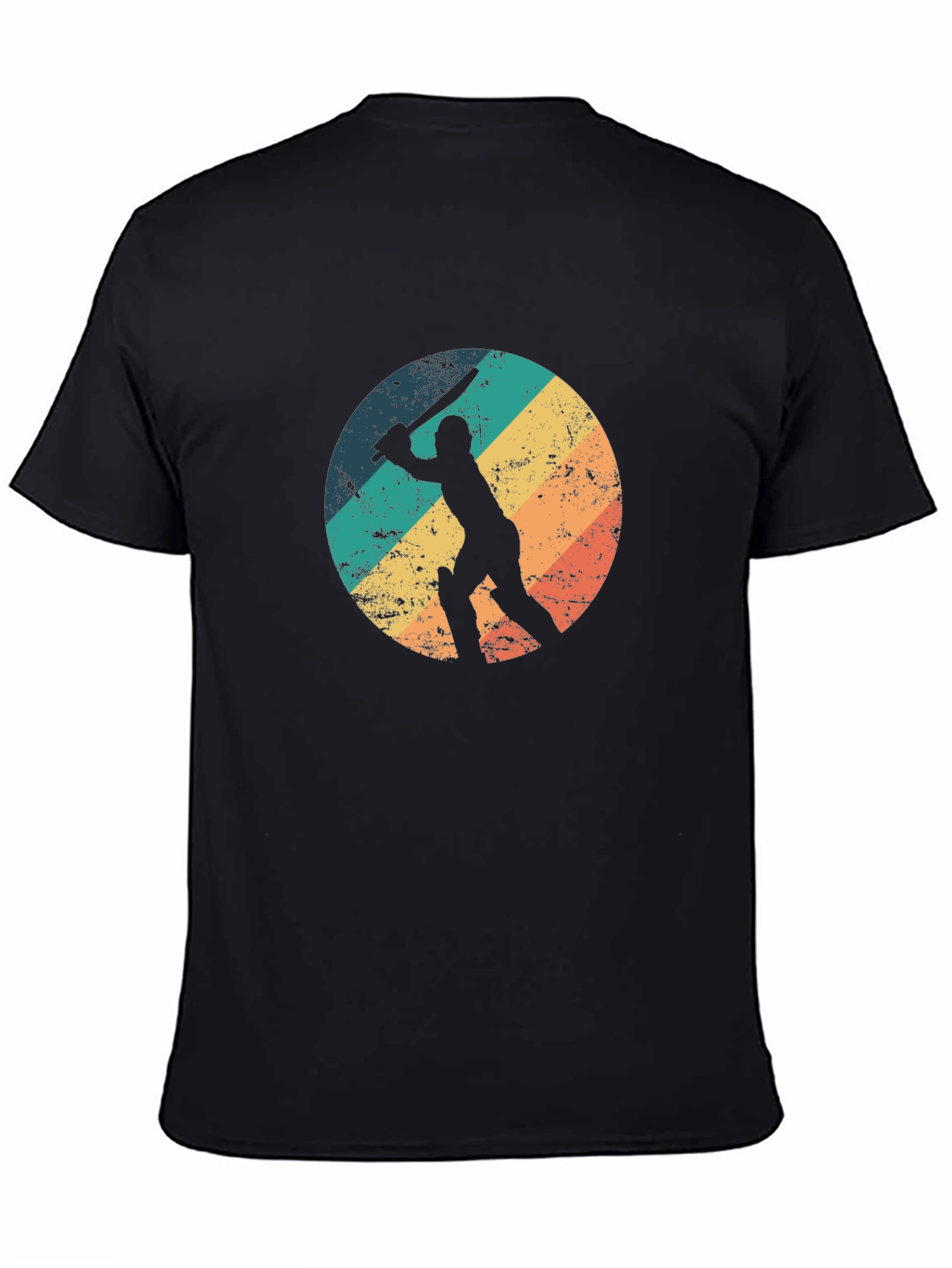 Retro Cricket Player Graphic Tee