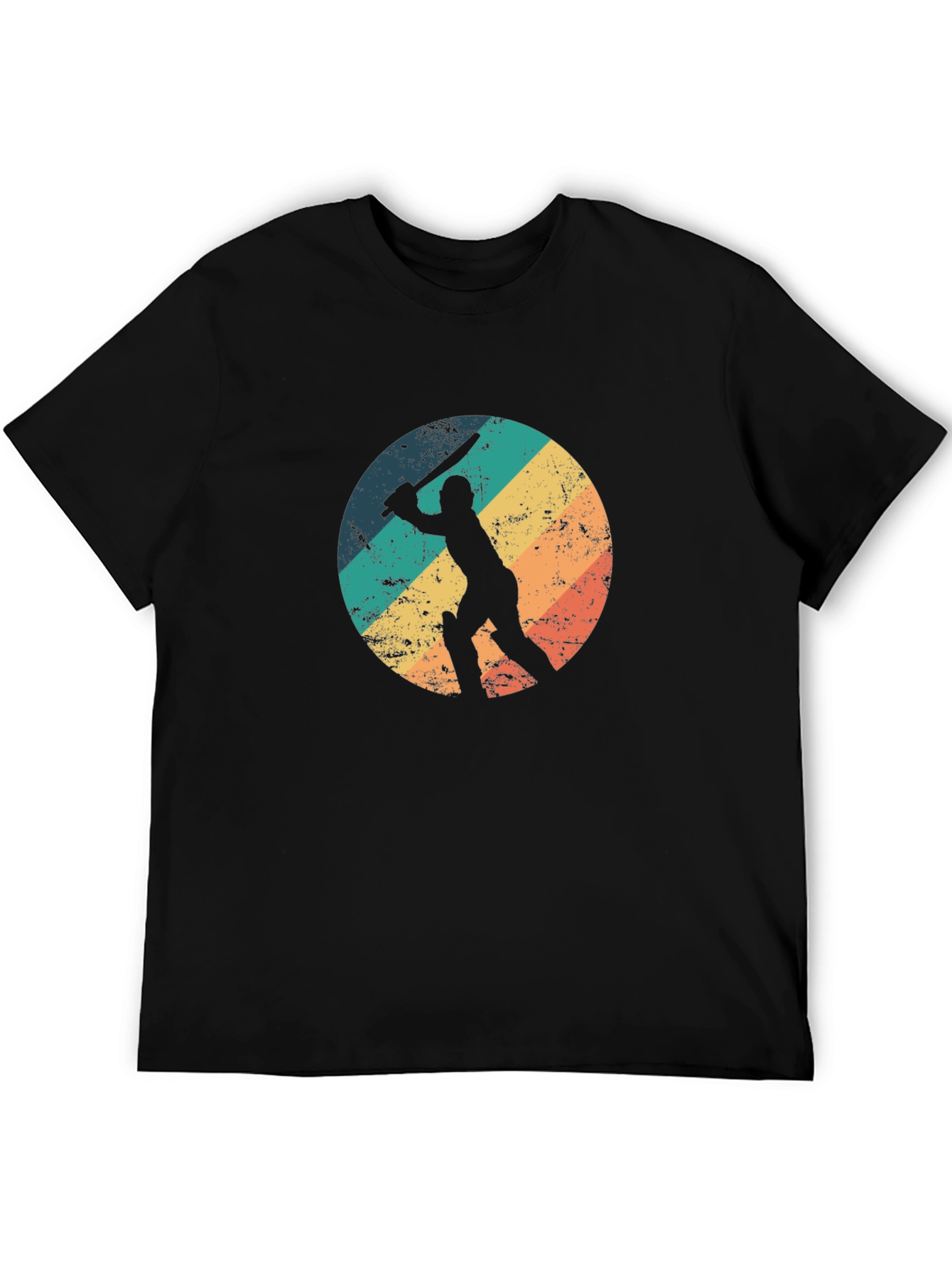 Retro Cricket Player Graphic Tee