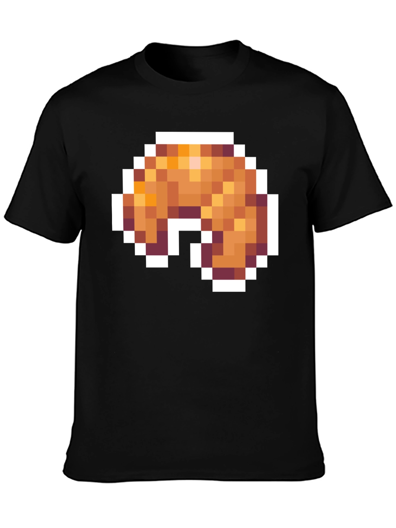 Pixel Croissant T-Shirt - Gamer Food Tee