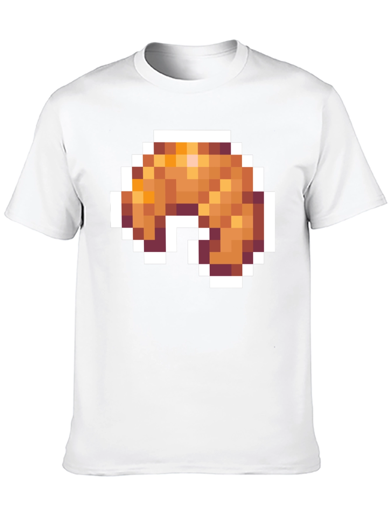Pixel Croissant T-Shirt - Gamer Food Tee