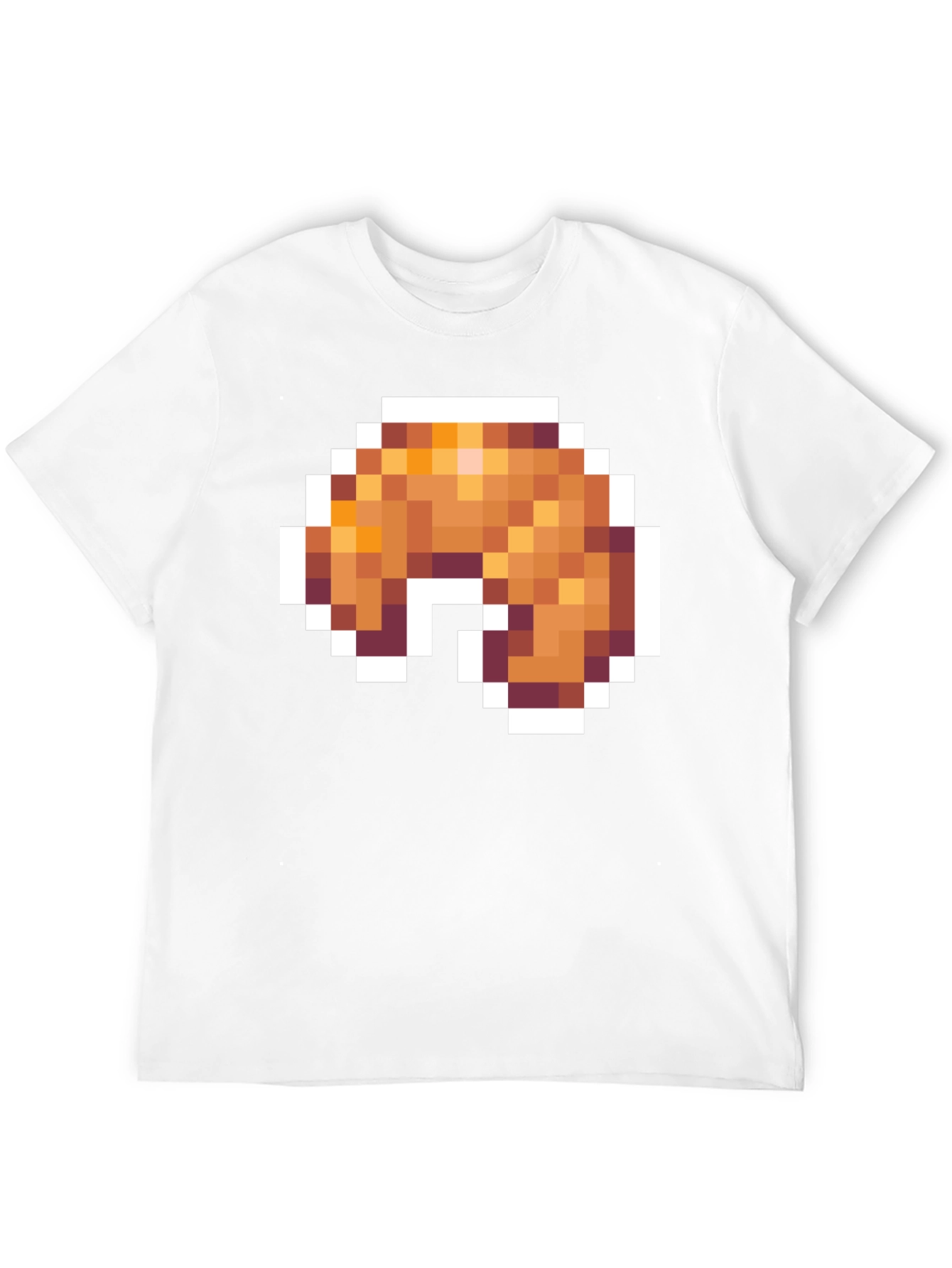 Pixel Croissant T-Shirt - Gamer Food Tee