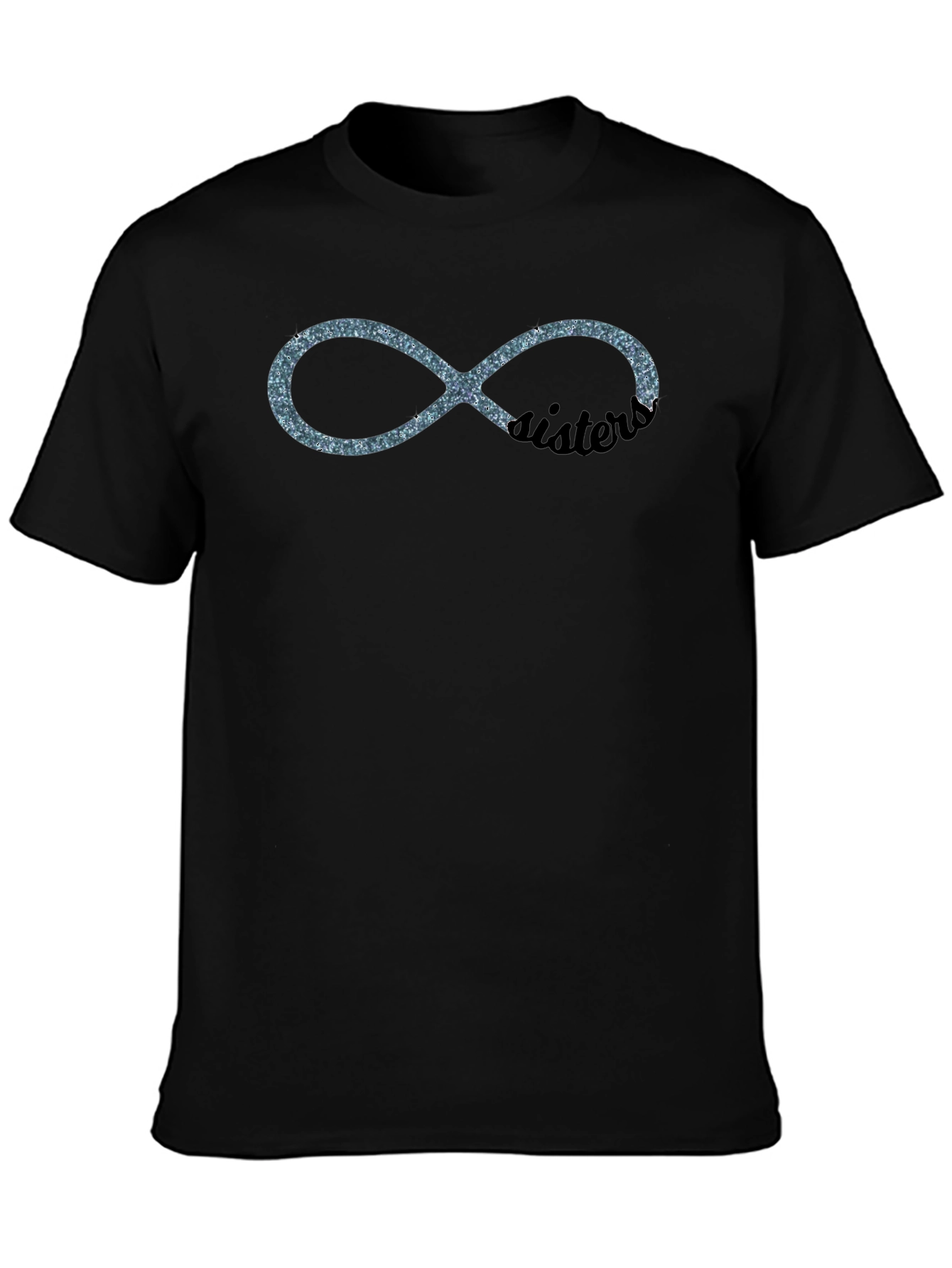 Sister Infinity Symbol Graphic Tee - Black