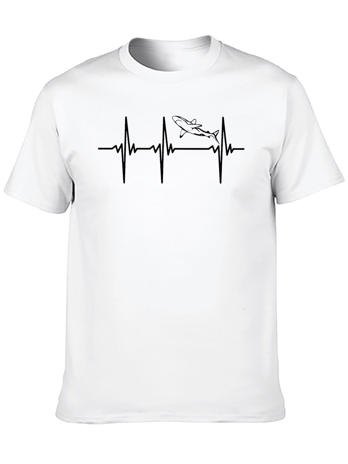 Shark Heartbeat T-Shirt - Premium Cotton Tee