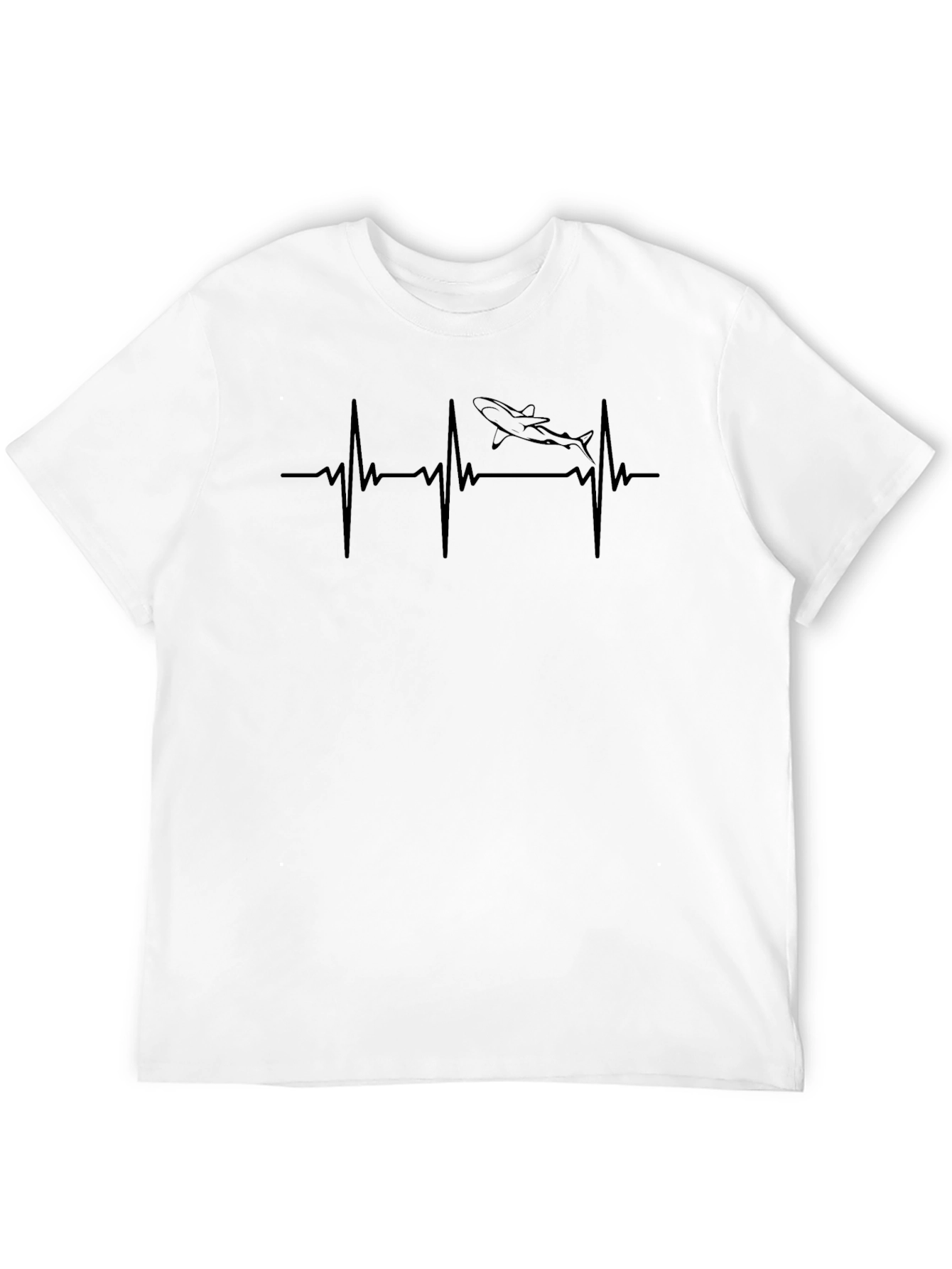 Shark Heartbeat T-Shirt - Premium Cotton Tee