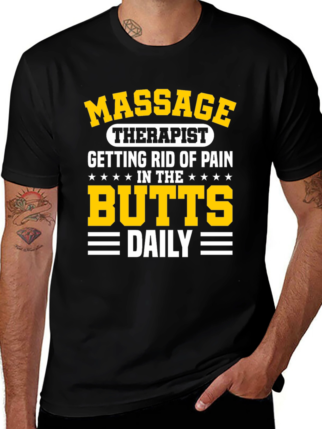 Massage Therapist T-Shirt - Butts Daily