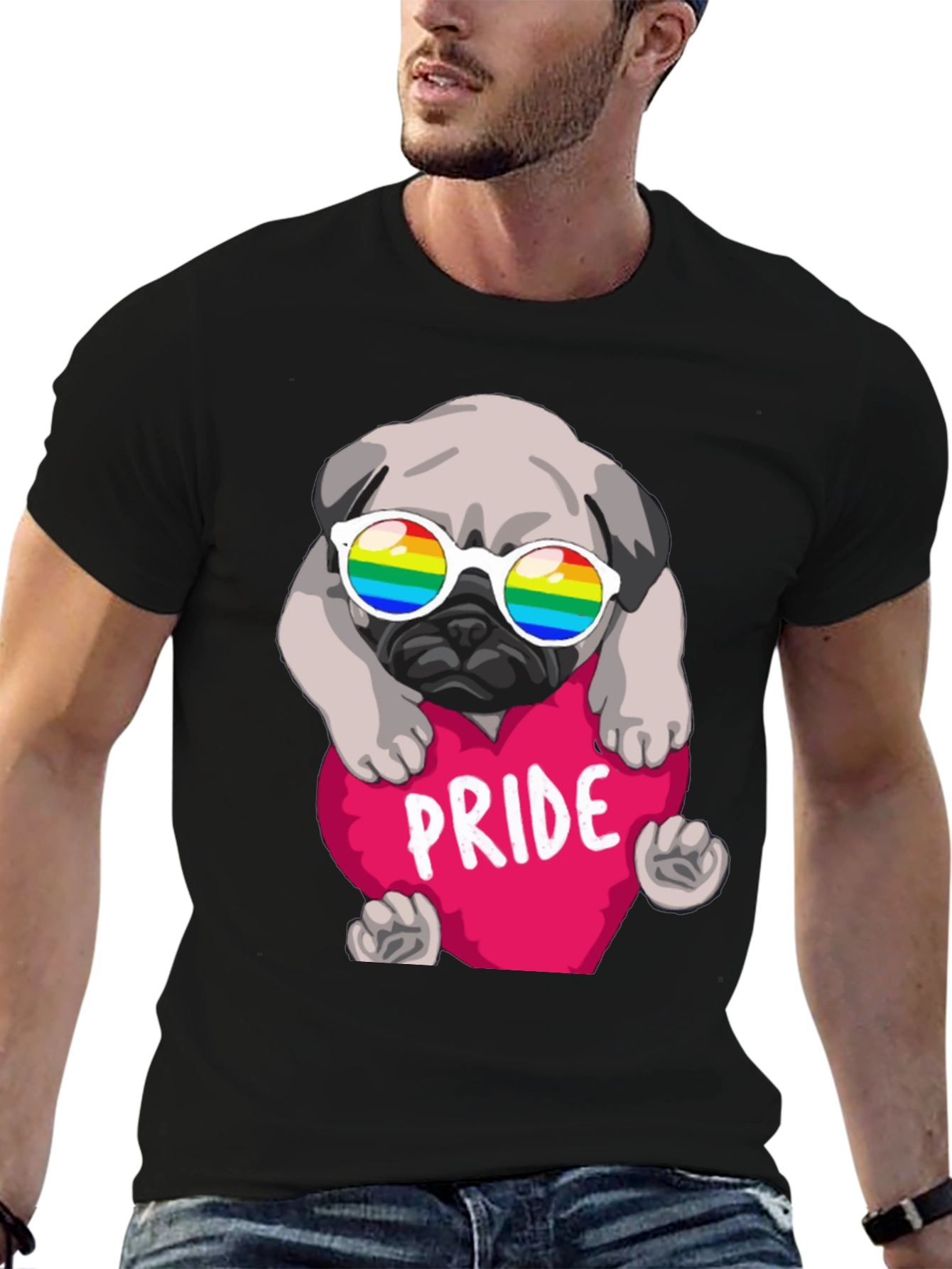 Pride Pug T-Shirt - Love & Equality