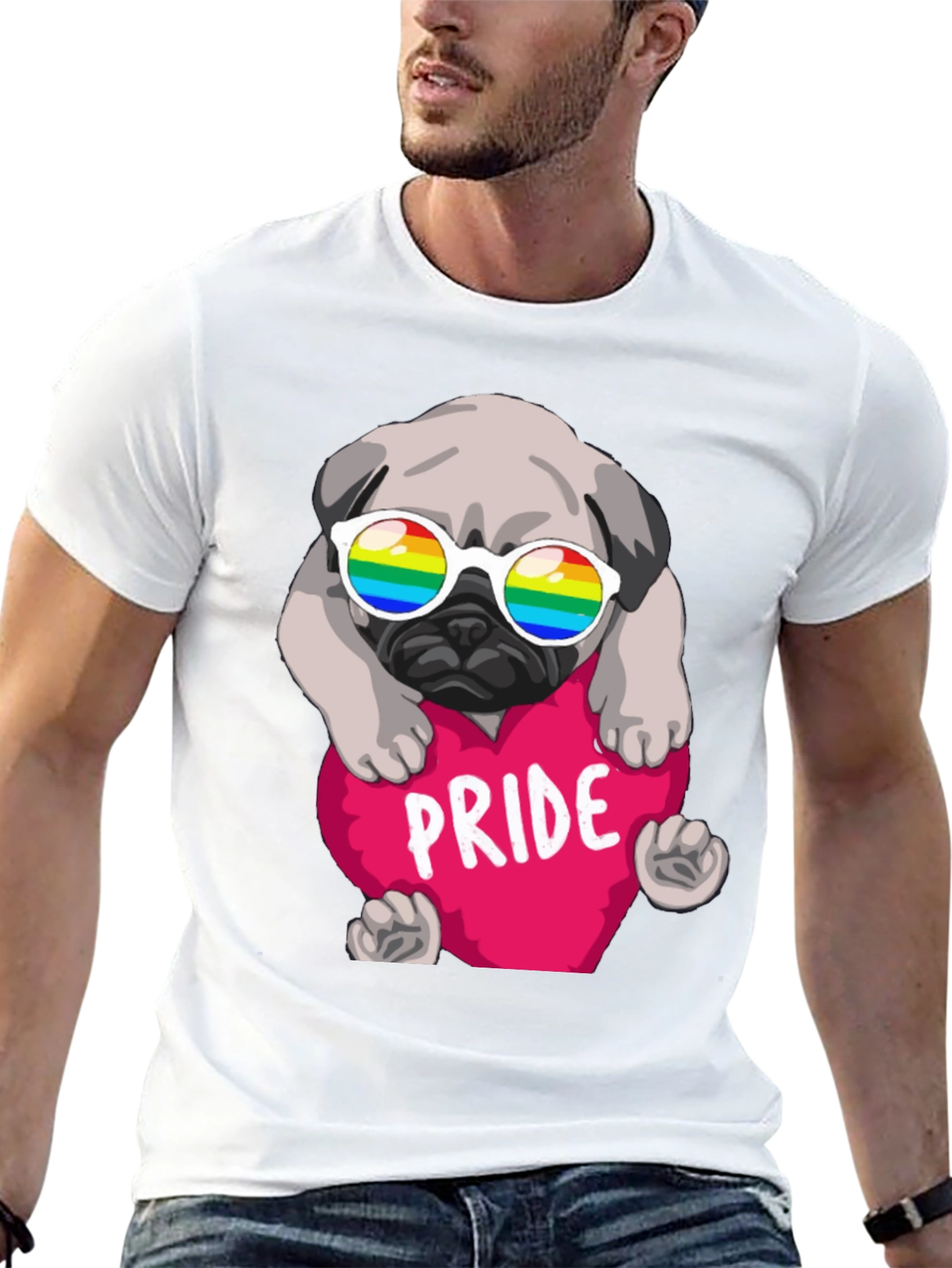 Pride Pug T-Shirt - Love & Equality