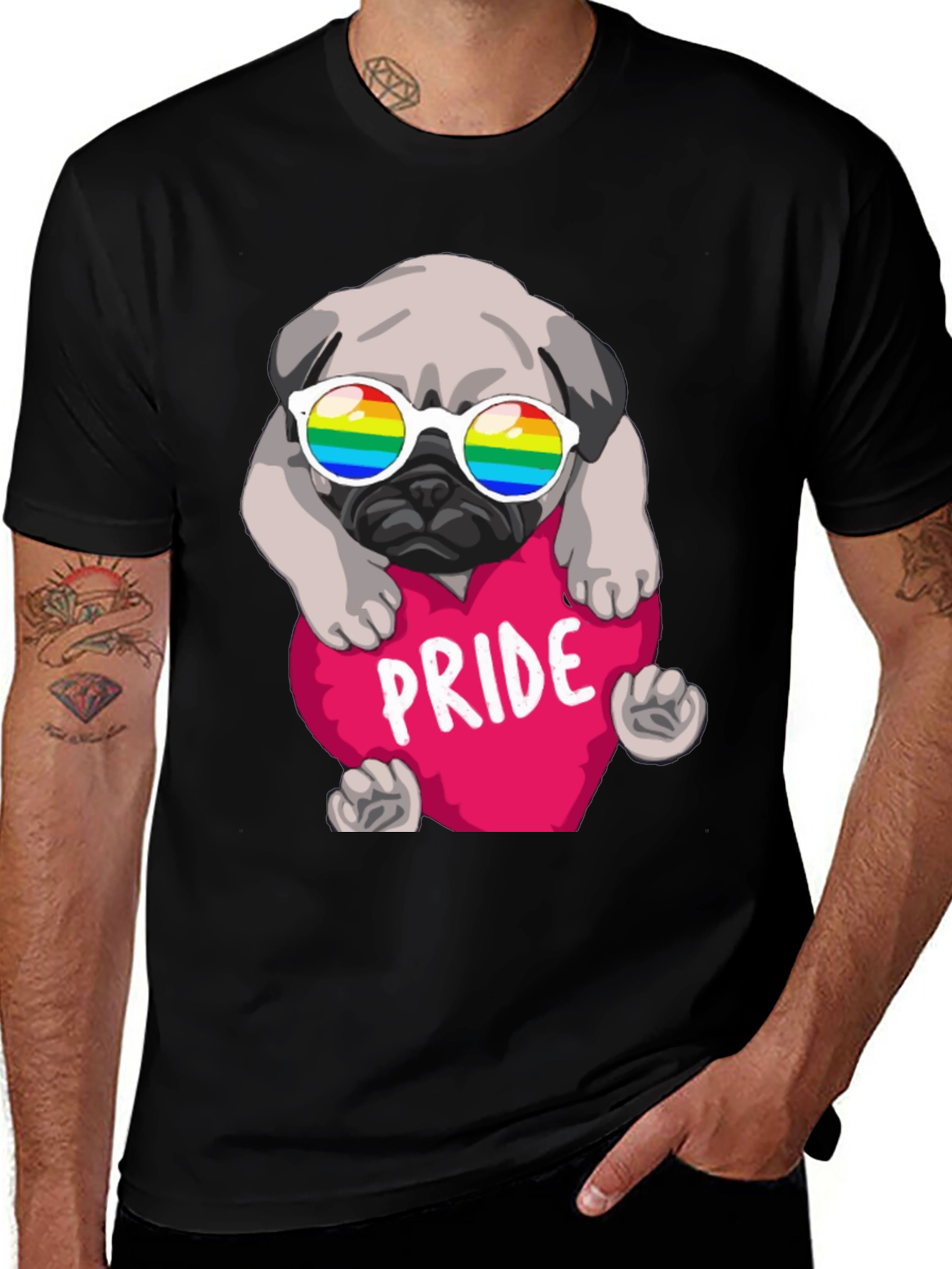 Pride Pug T-Shirt - Love & Equality