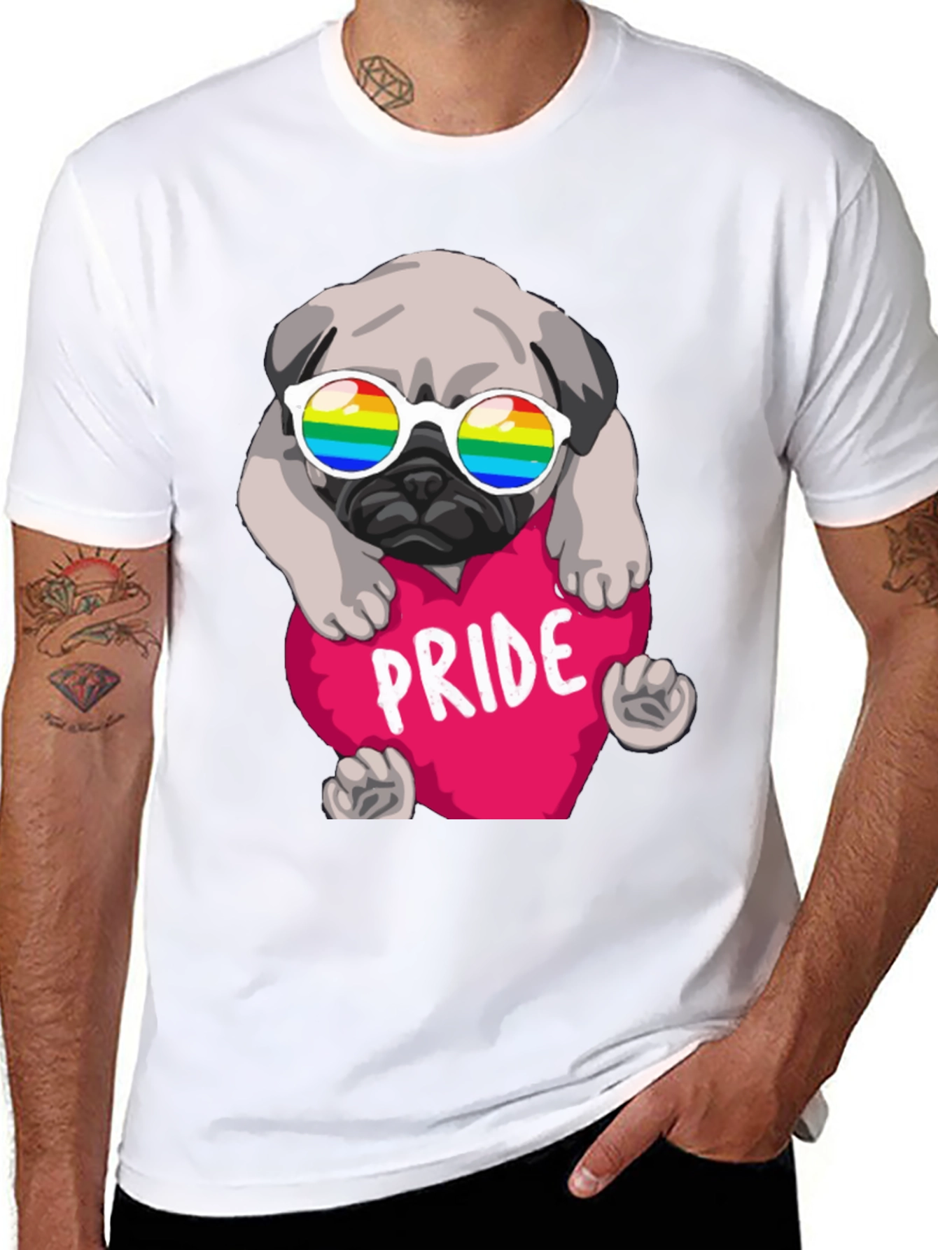 Pride Pug T-Shirt - Love & Equality