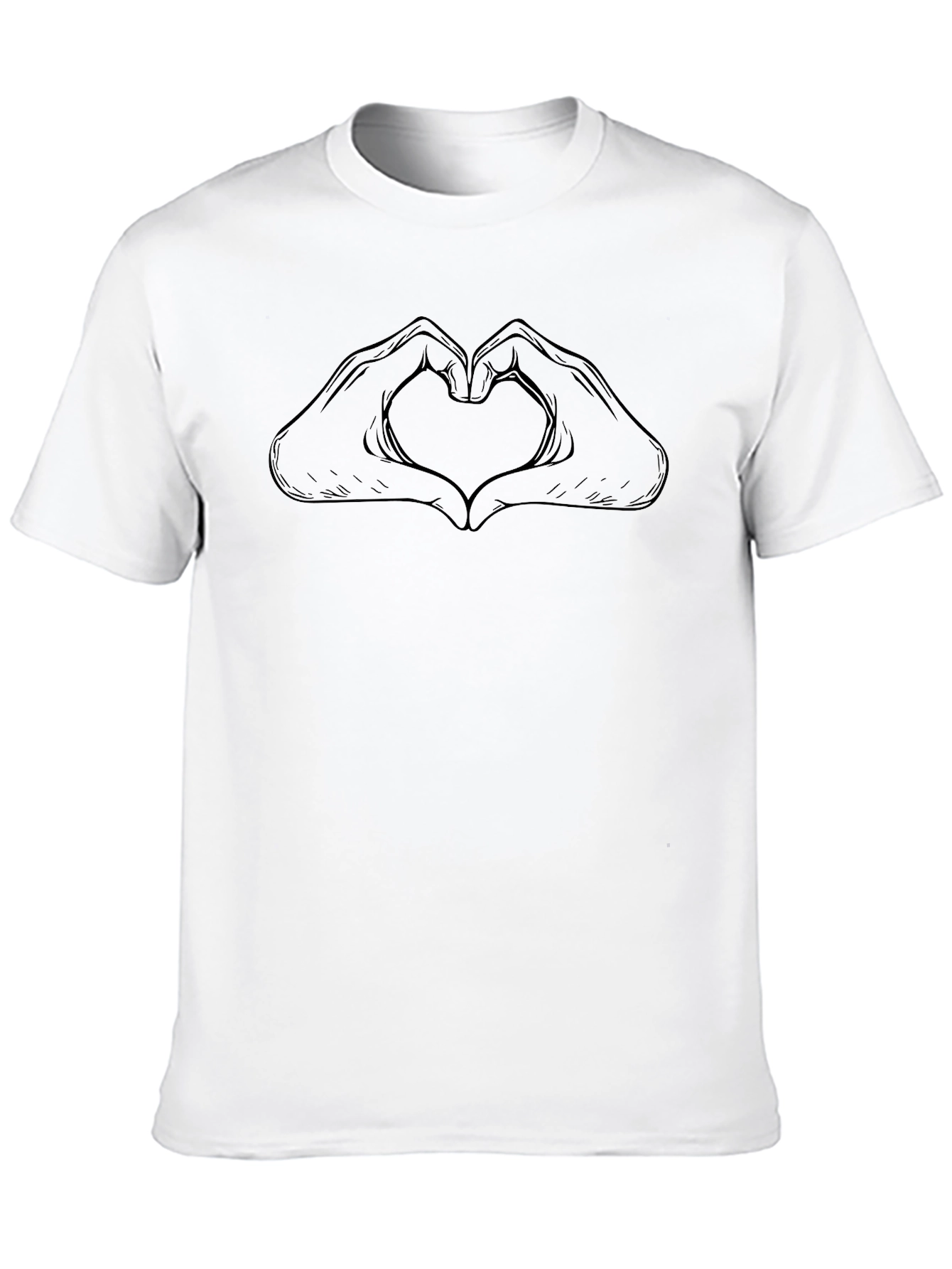 Heart Hands Graphic Tee - Classic Comfort