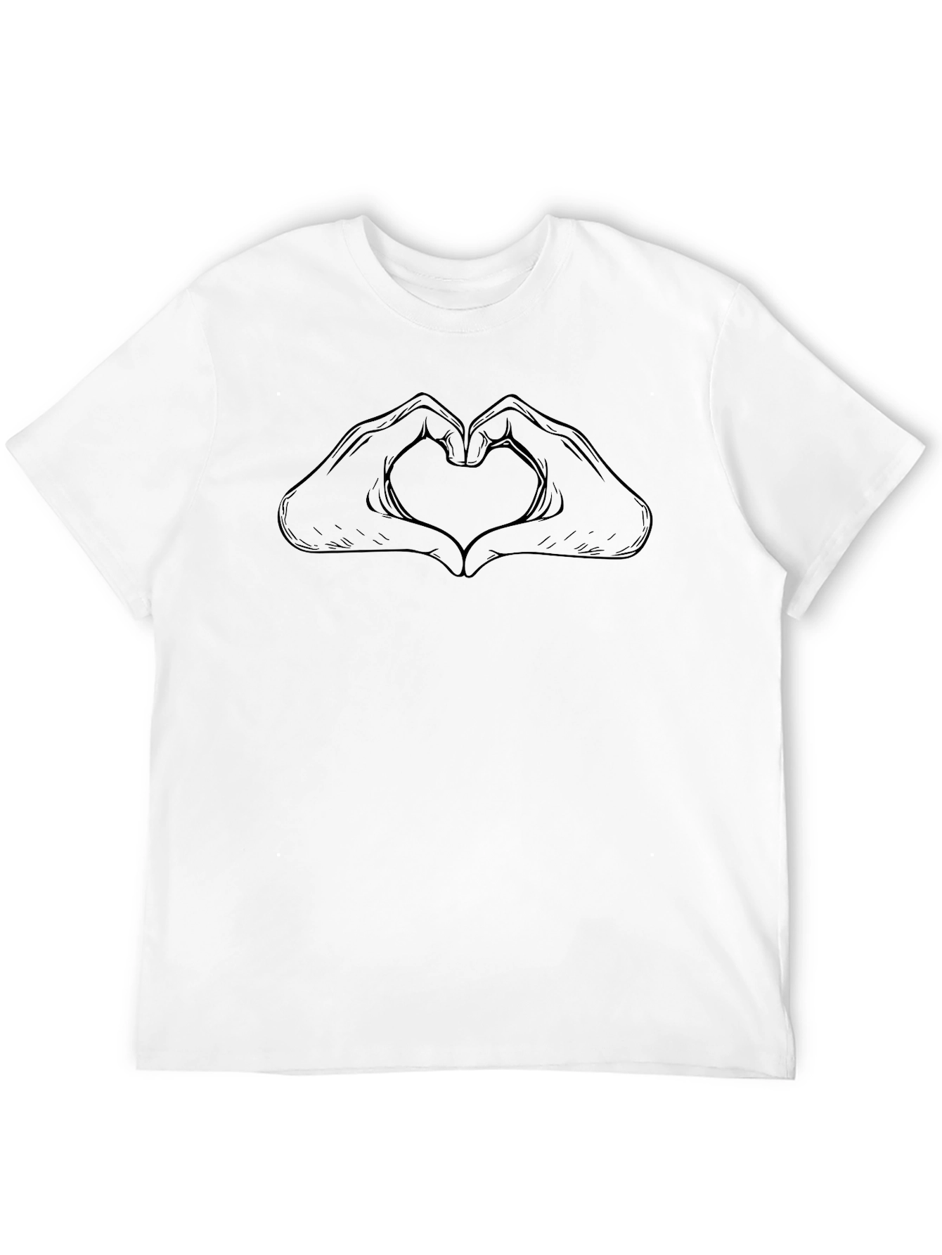 Heart Hands Graphic Tee - Classic Comfort