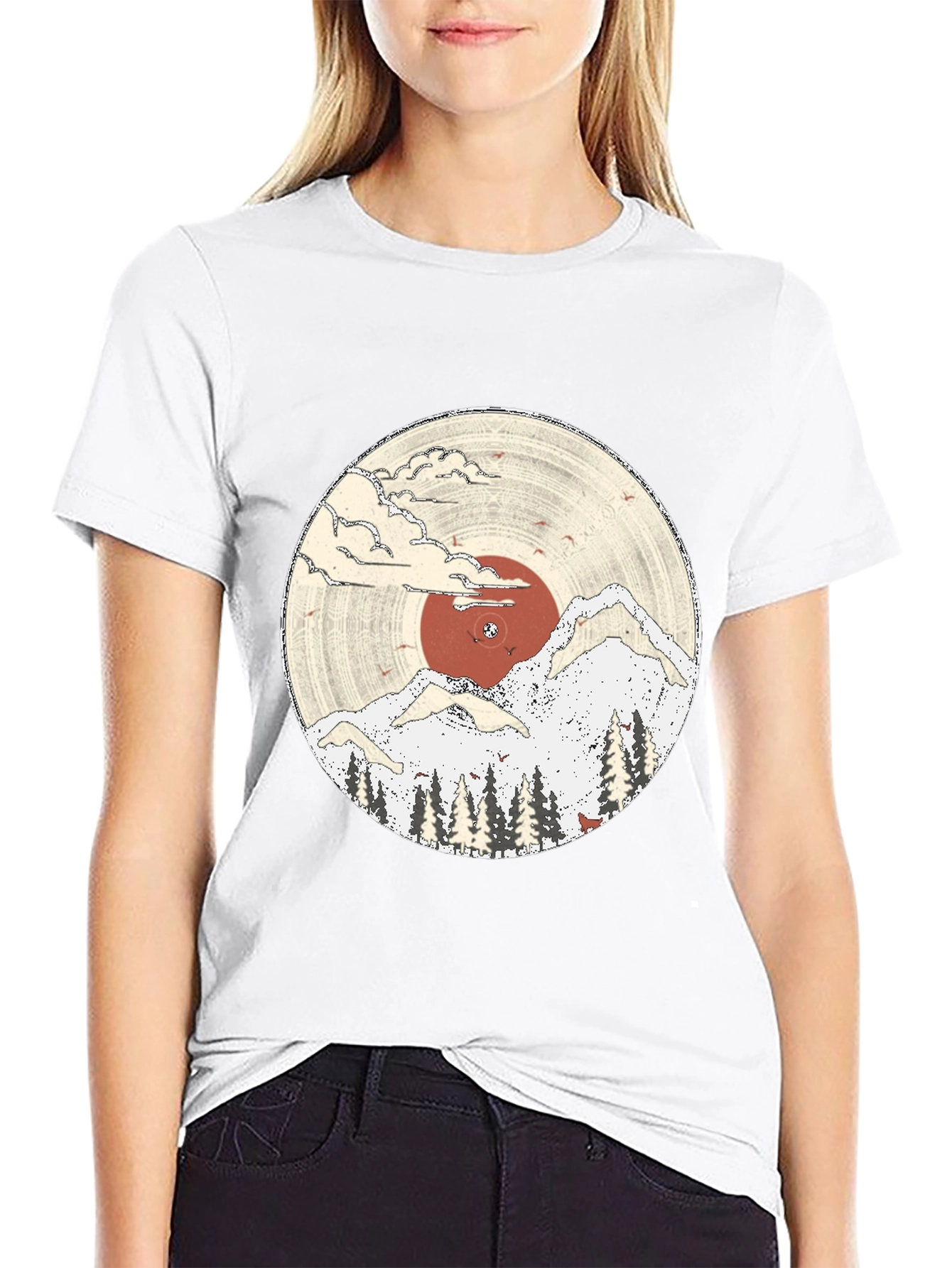 Nature Vinyl Record Graphic Tee