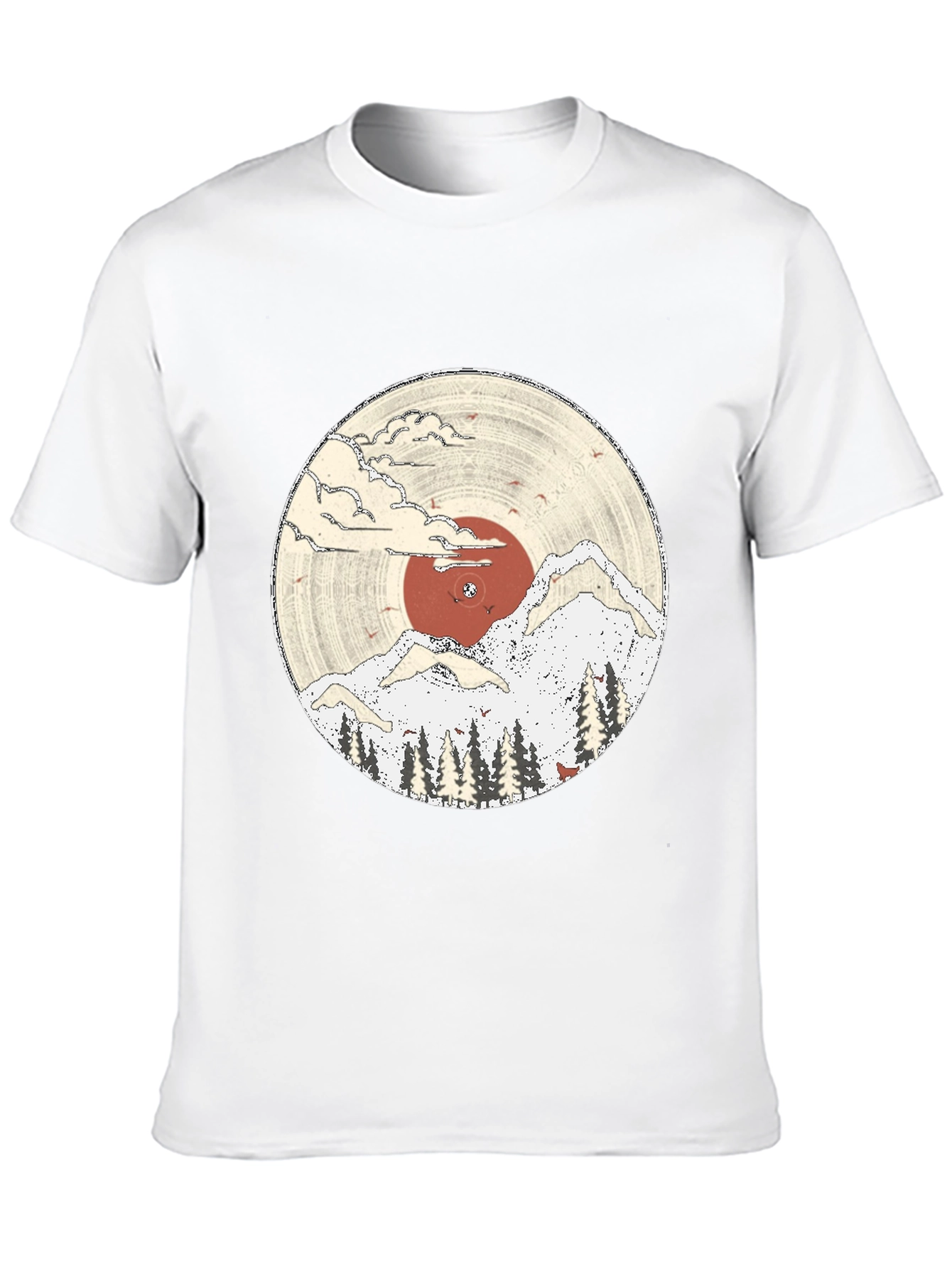 Nature Vinyl Record Graphic Tee