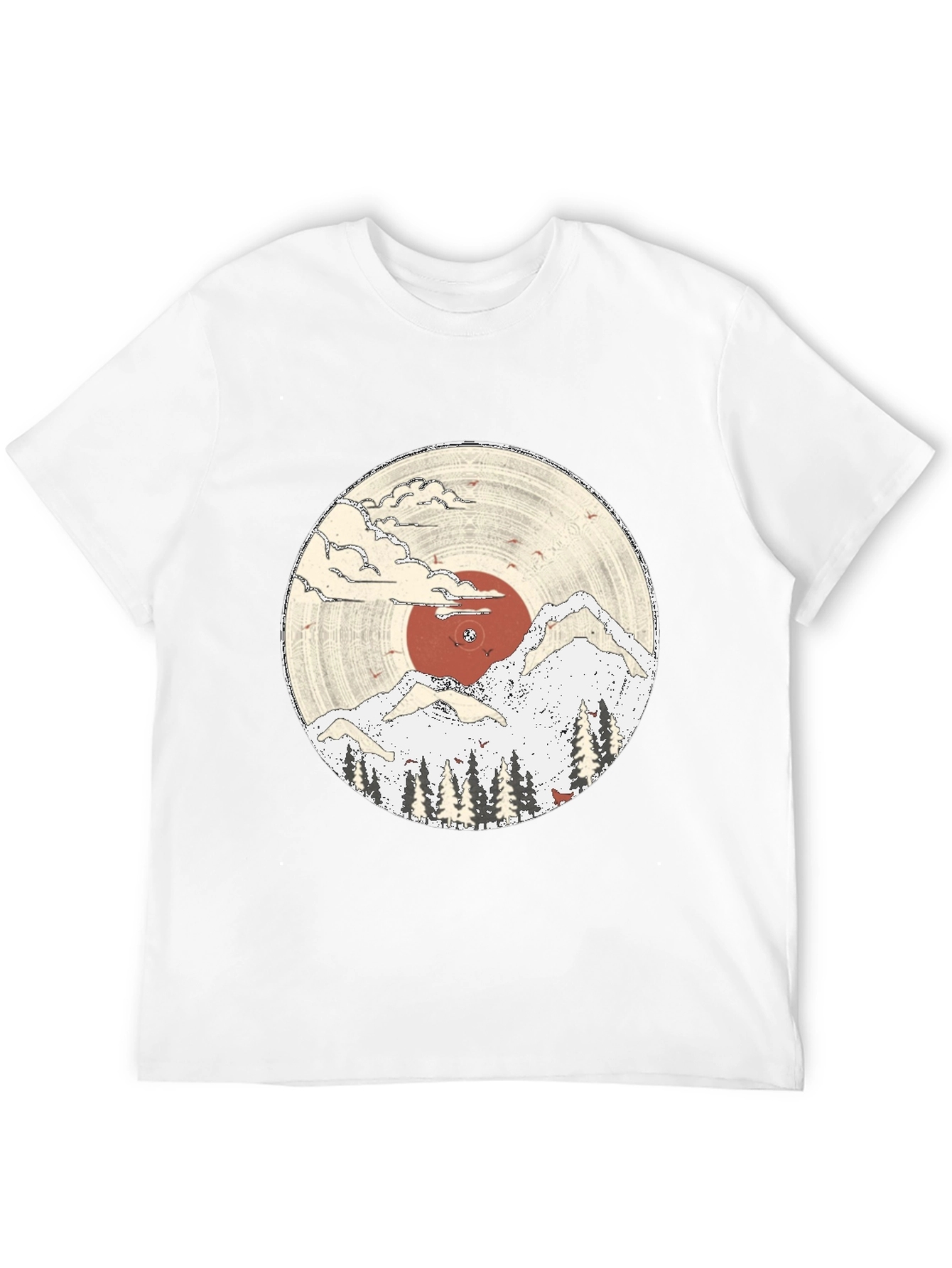 Nature Vinyl Record Graphic Tee