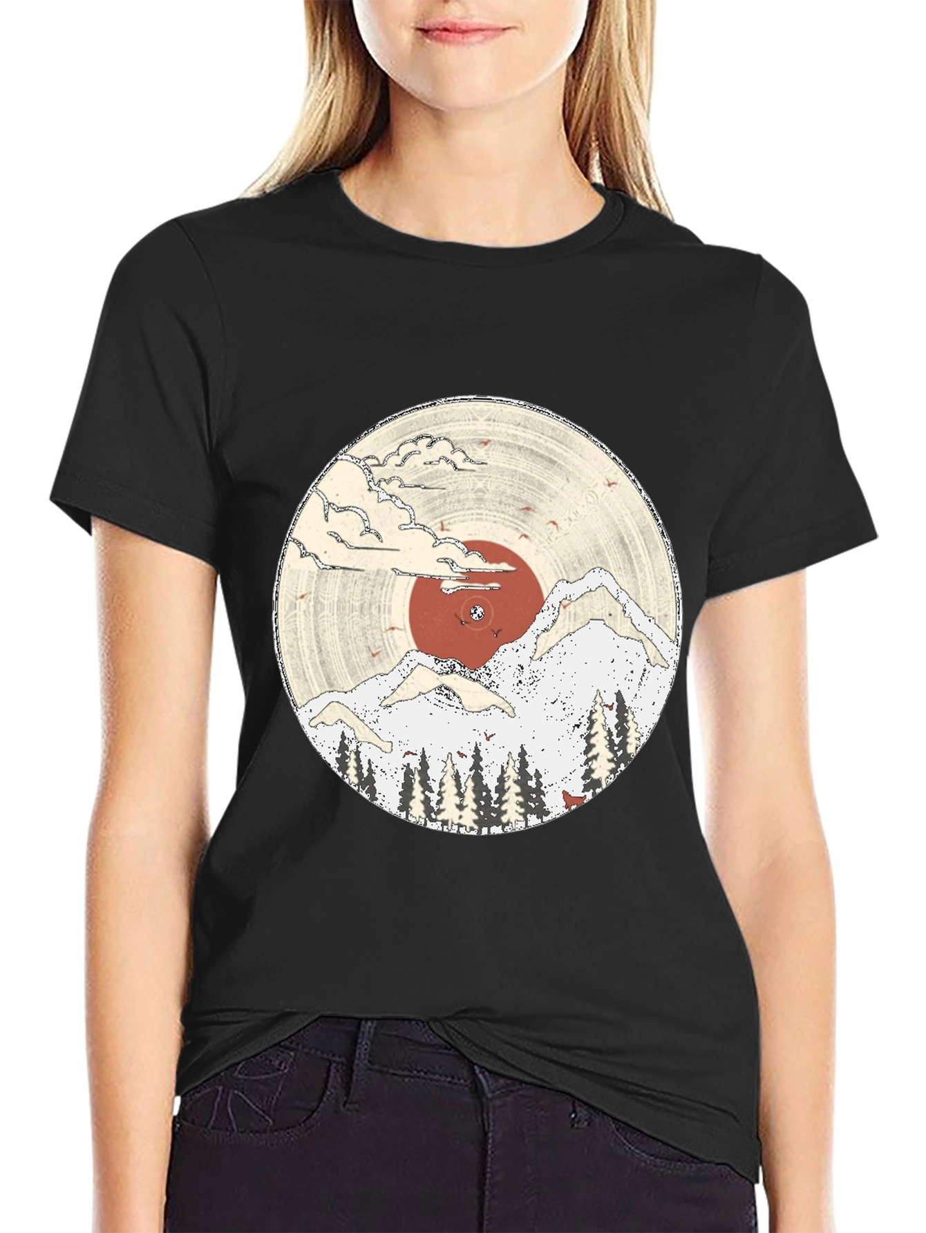 Nature Vinyl Record Graphic Tee