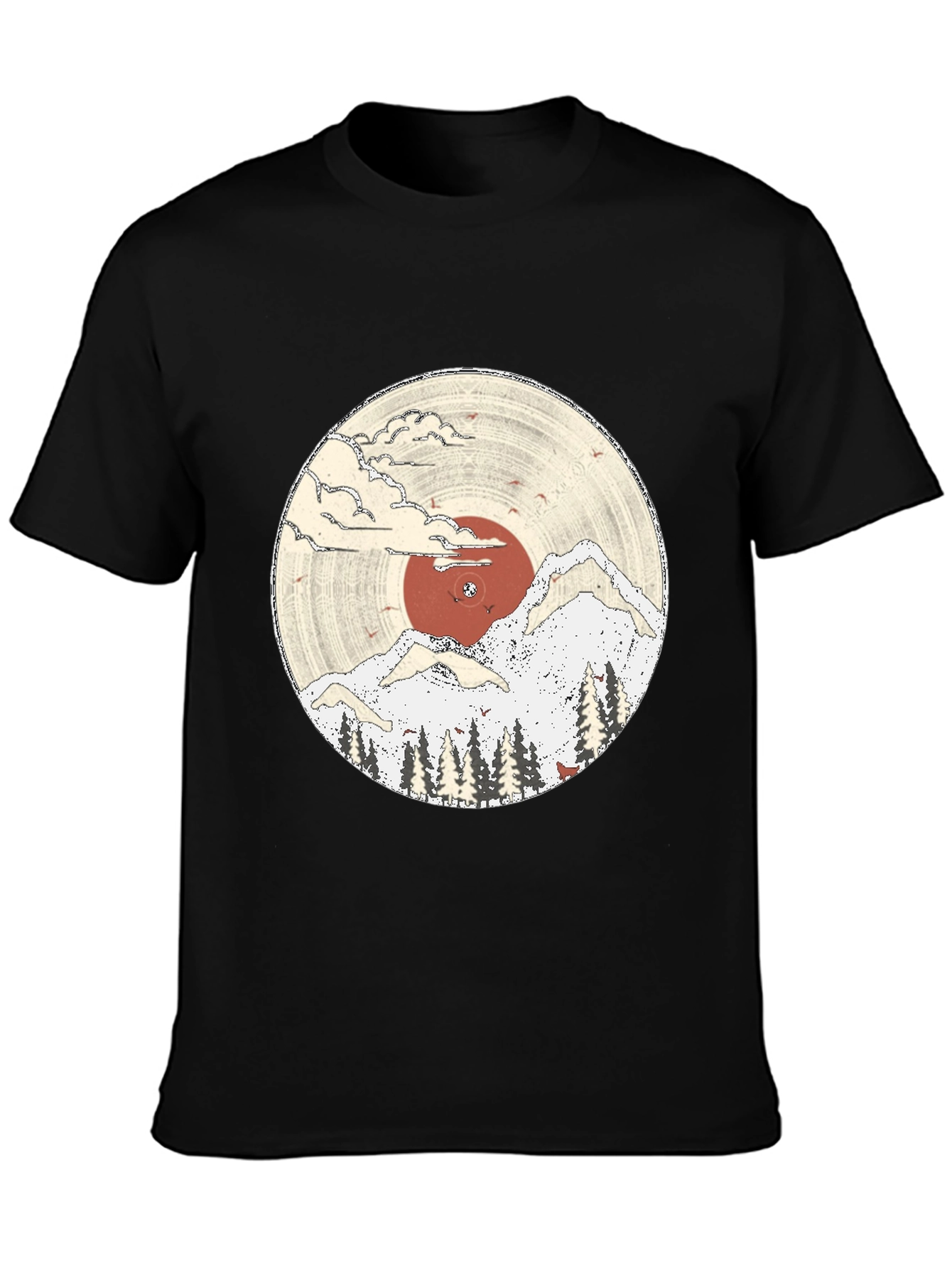 Nature Vinyl Record Graphic Tee