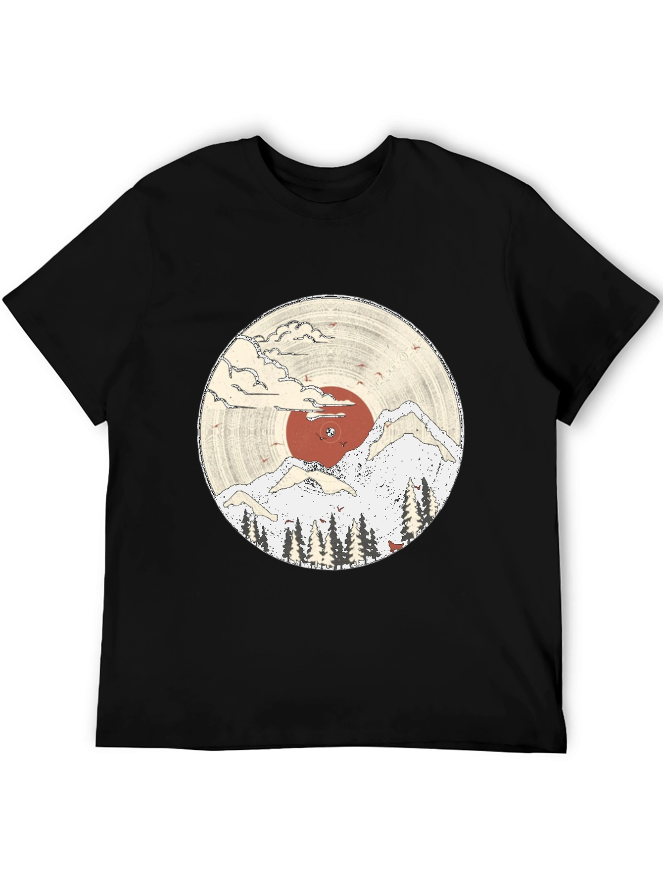 Nature Vinyl Record Graphic Tee