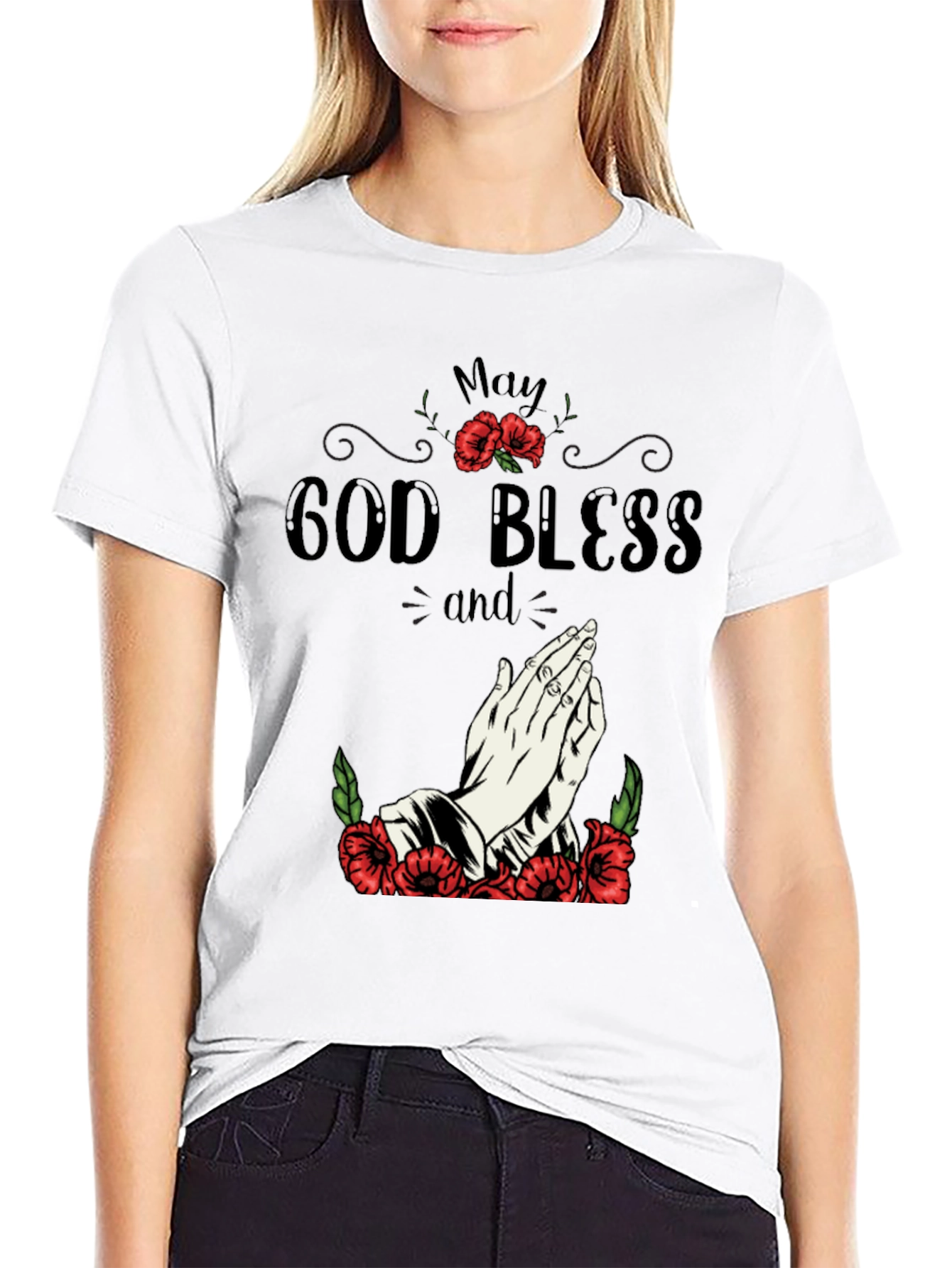 May God Bless Graphic T-Shirt