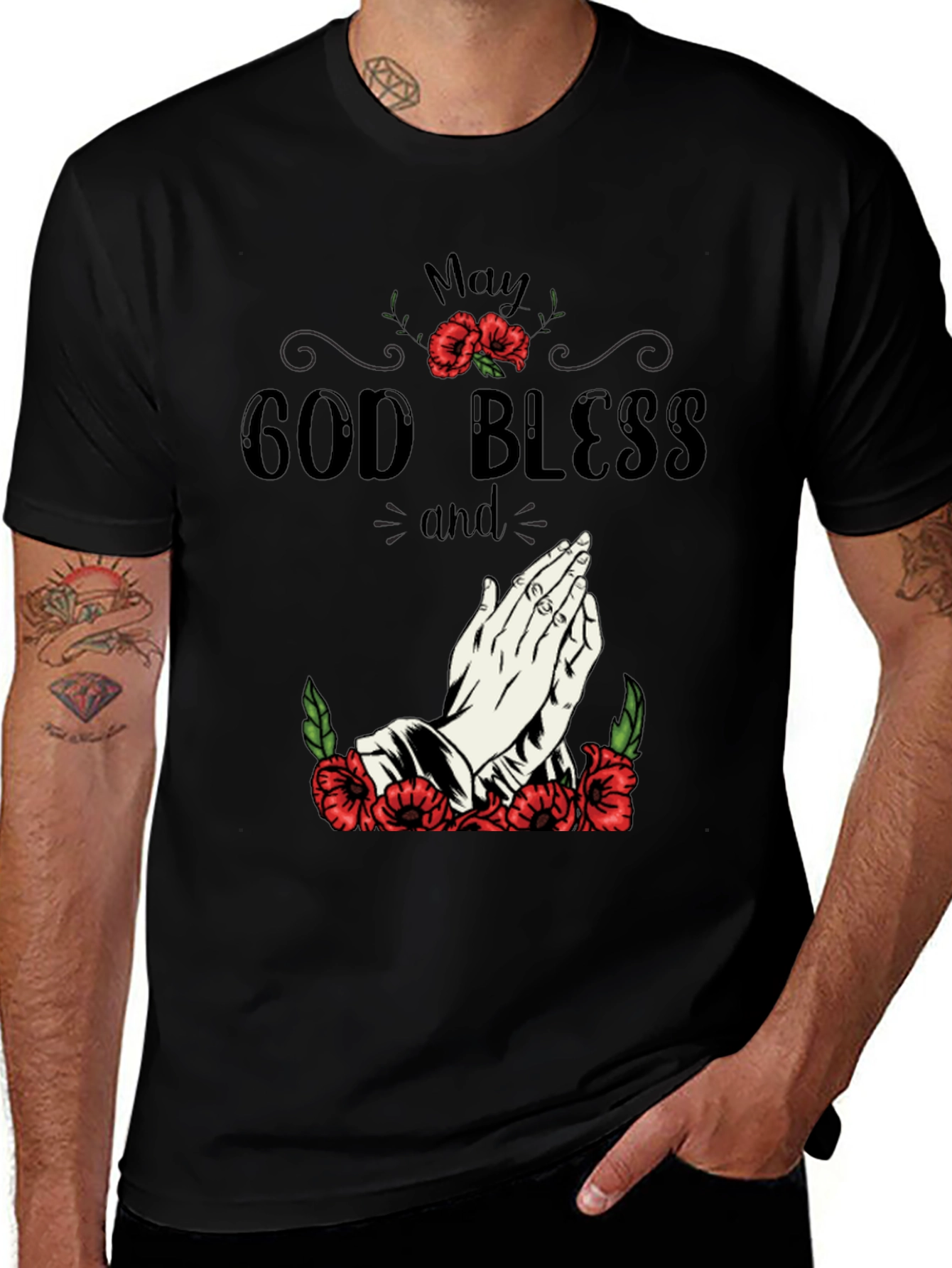 May God Bless Graphic T-Shirt