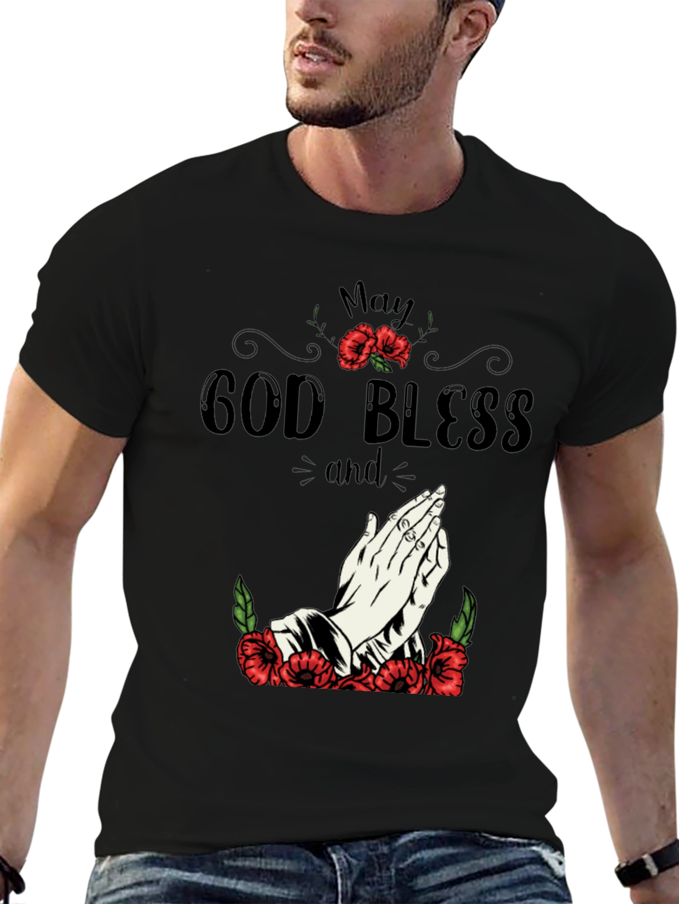 May God Bless Graphic T-Shirt