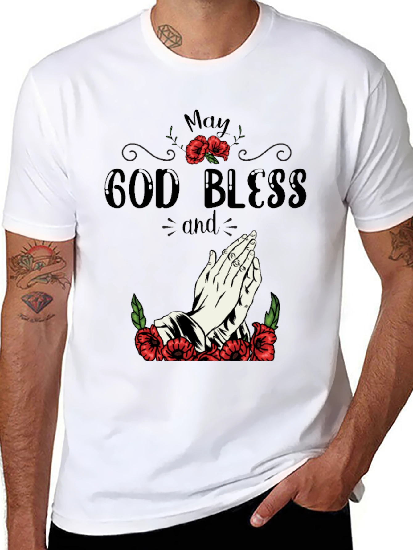 May God Bless Graphic T-Shirt