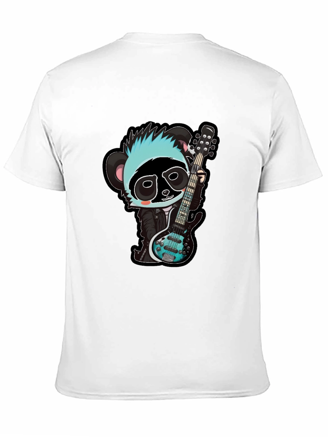 Rockin Panda Graphic Tee - Black Unisex T-Shirt