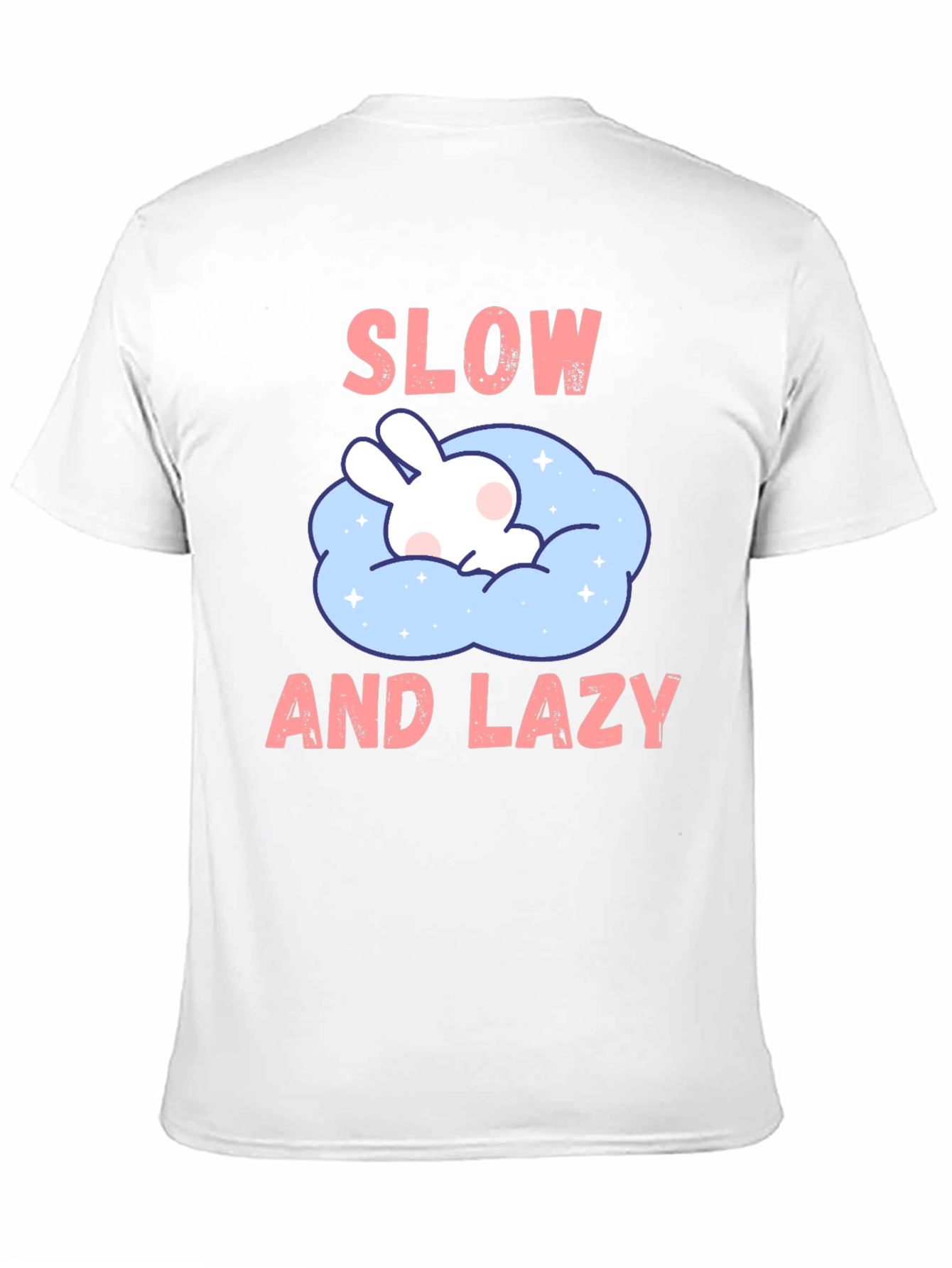 Slow and Lazy Bunny Graphic T-Shirt