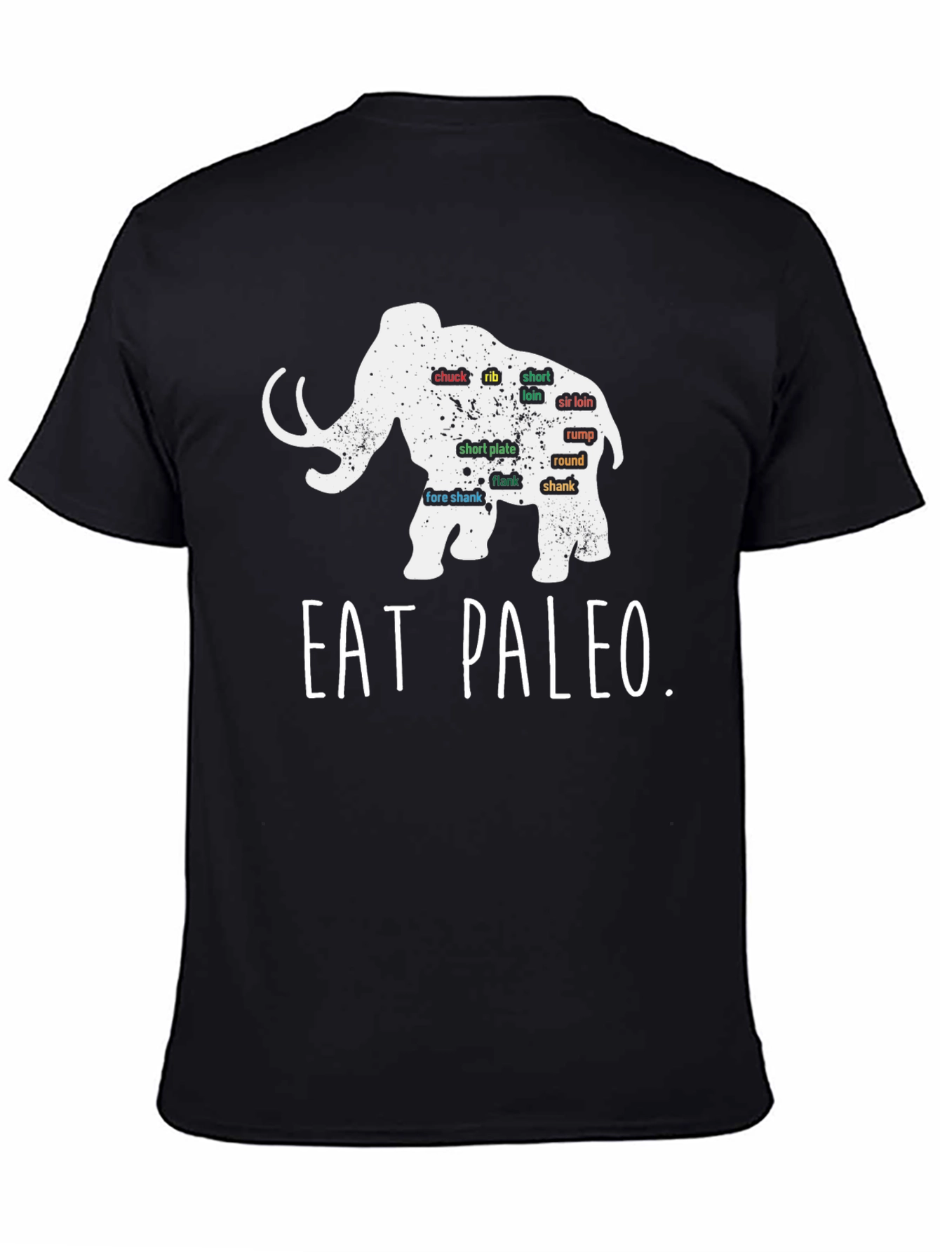 Eat Paleo Mammoth Meat Cuts T-Shirt