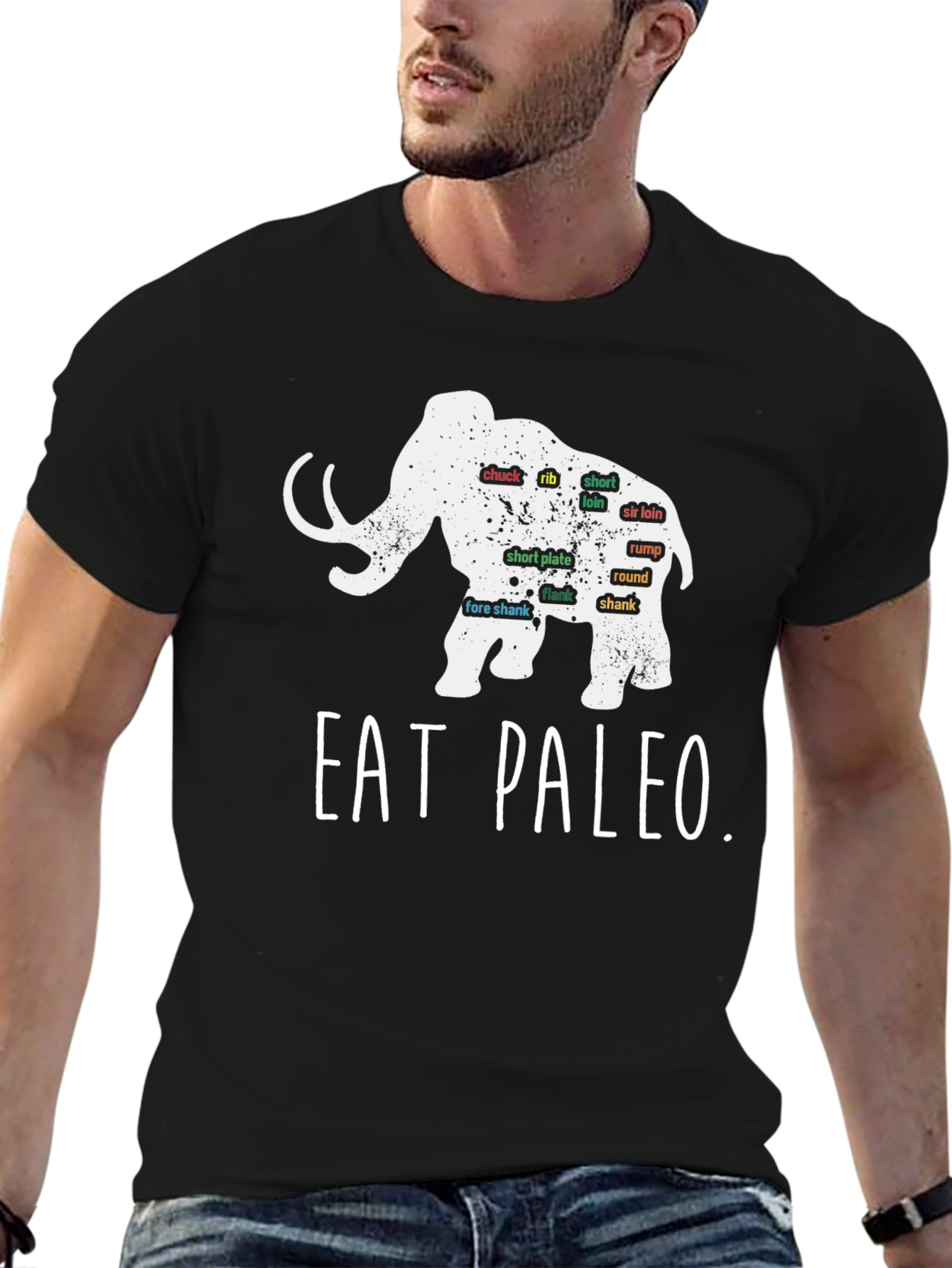 Eat Paleo Mammoth Meat Cuts T-Shirt