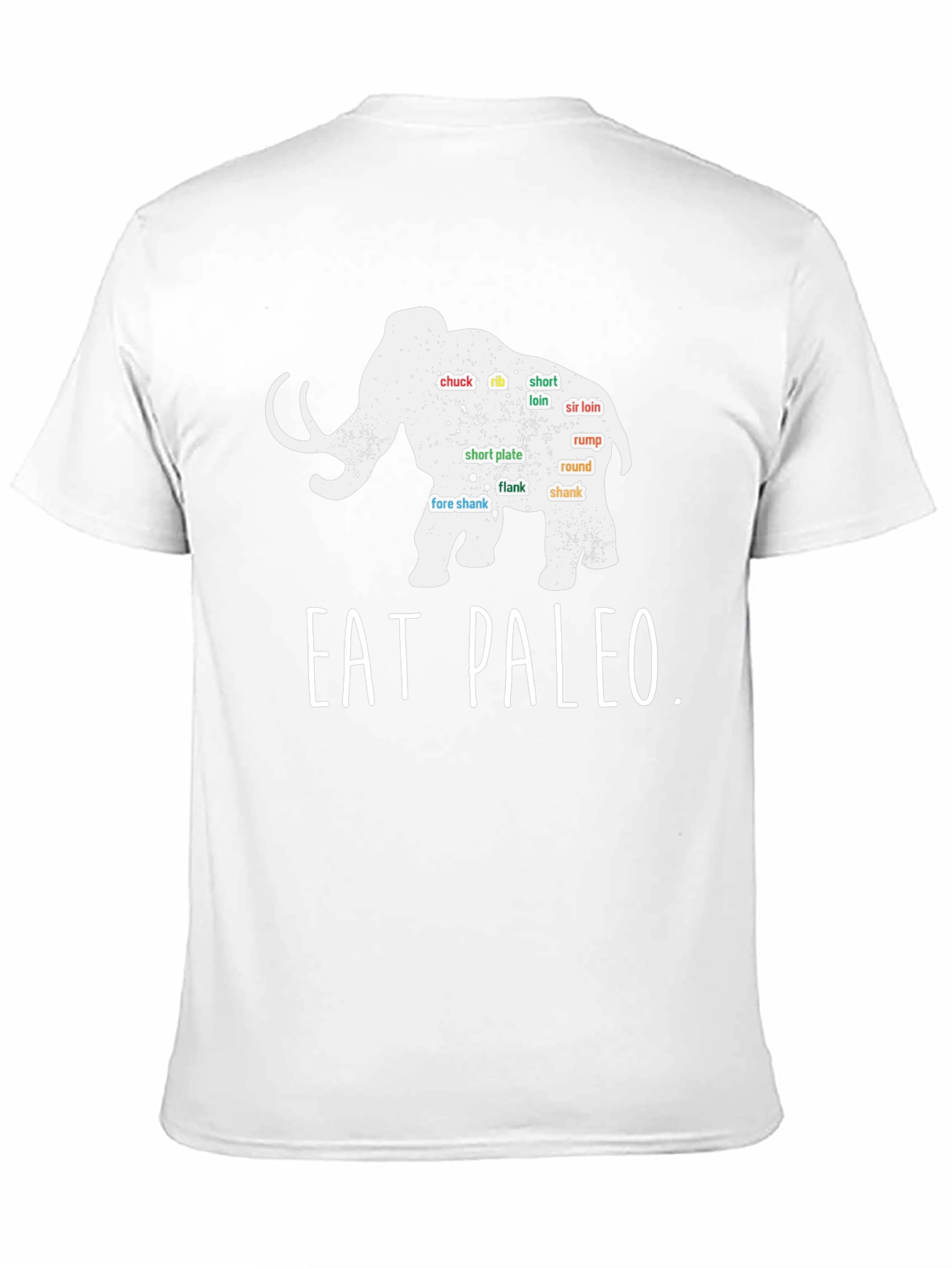 Eat Paleo Mammoth Meat Cuts T-Shirt