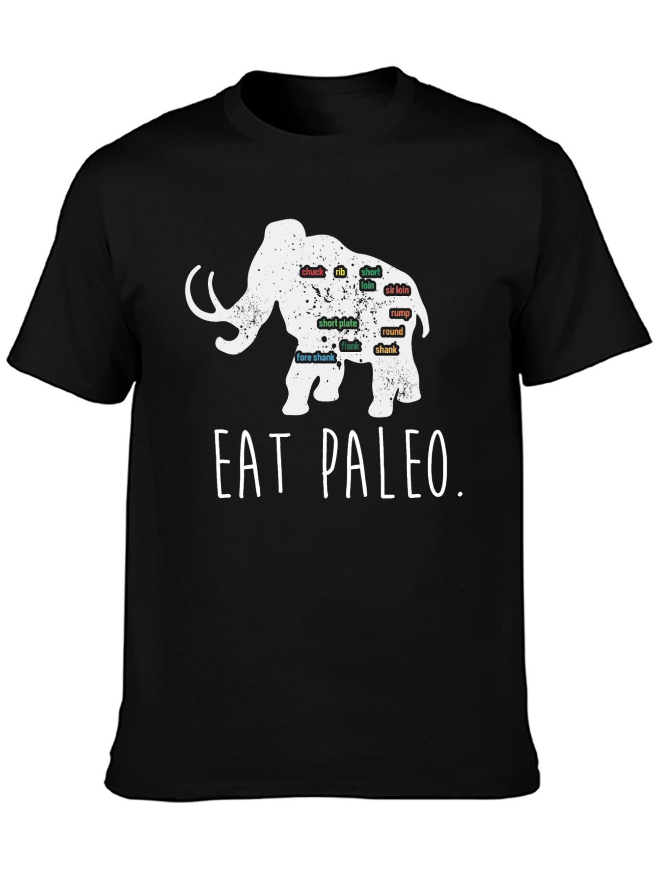 Eat Paleo Mammoth Meat Cuts T-Shirt