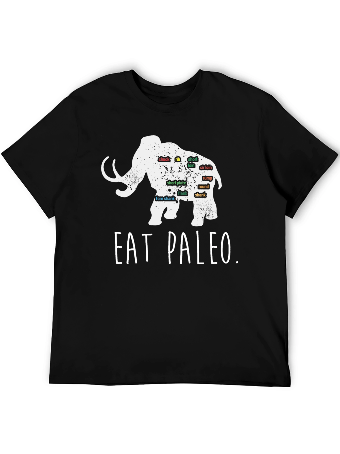 Eat Paleo Mammoth Meat Cuts T-Shirt