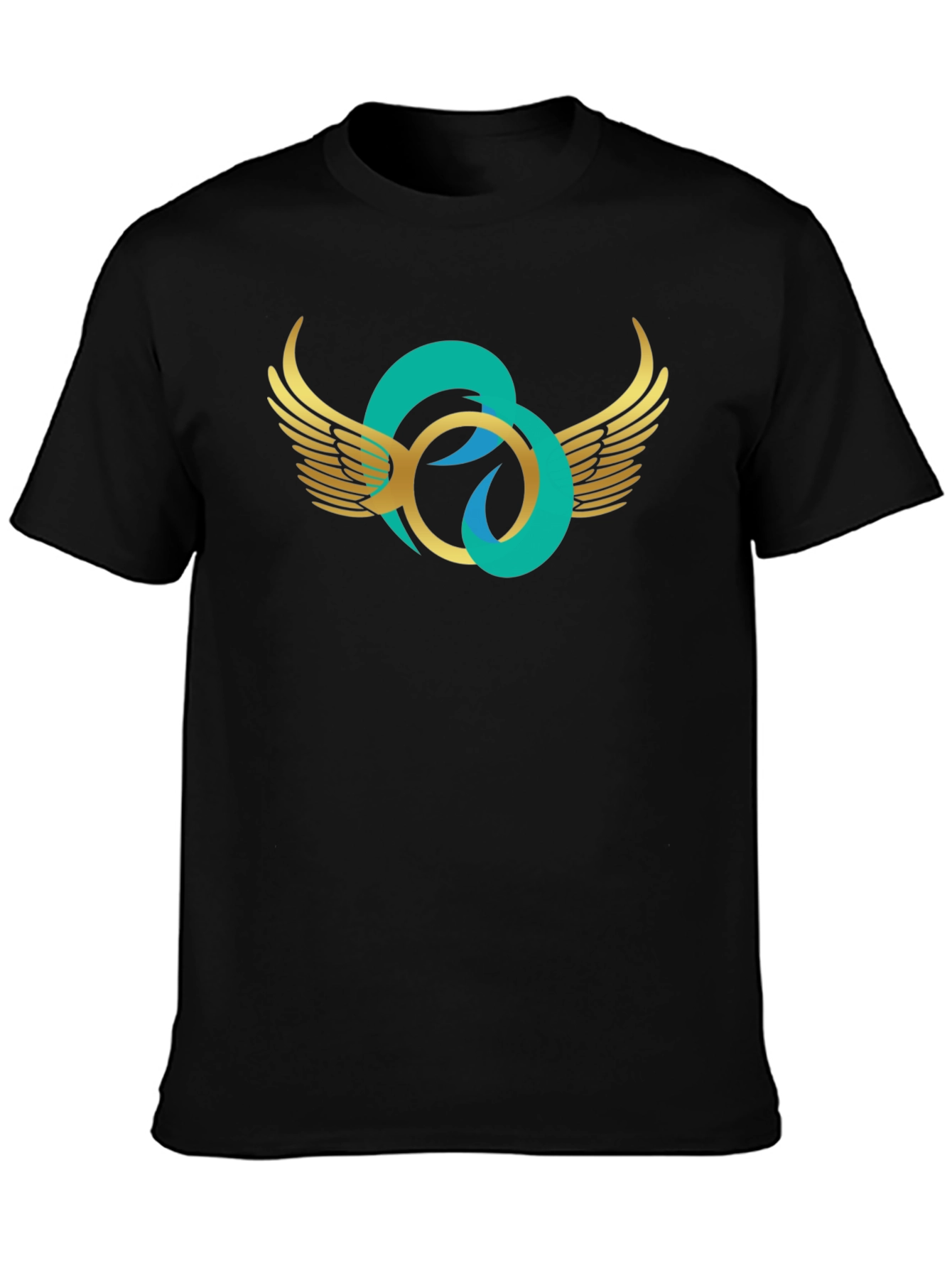 Winged Circle Graphic T-Shirt - Stylish Casual Wear
