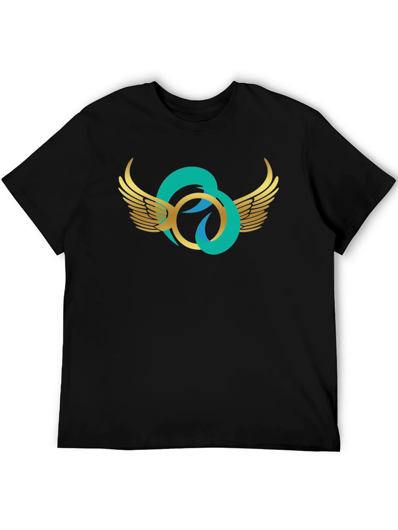 Winged Circle Graphic T-Shirt - Stylish Casual Wear