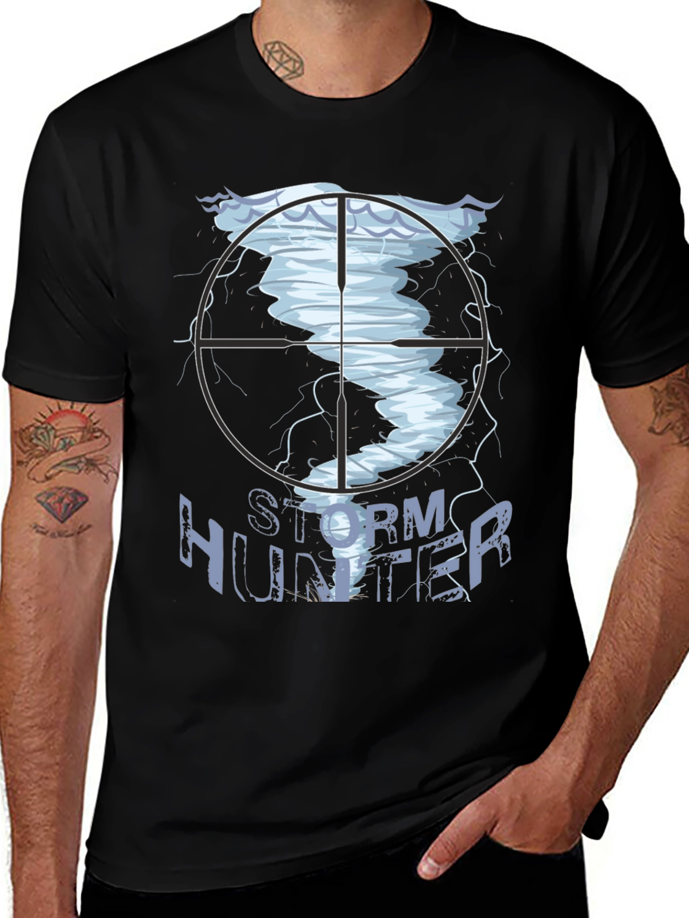 Storm Hunter Graphic Tee - Weather Enthusiast Shirt